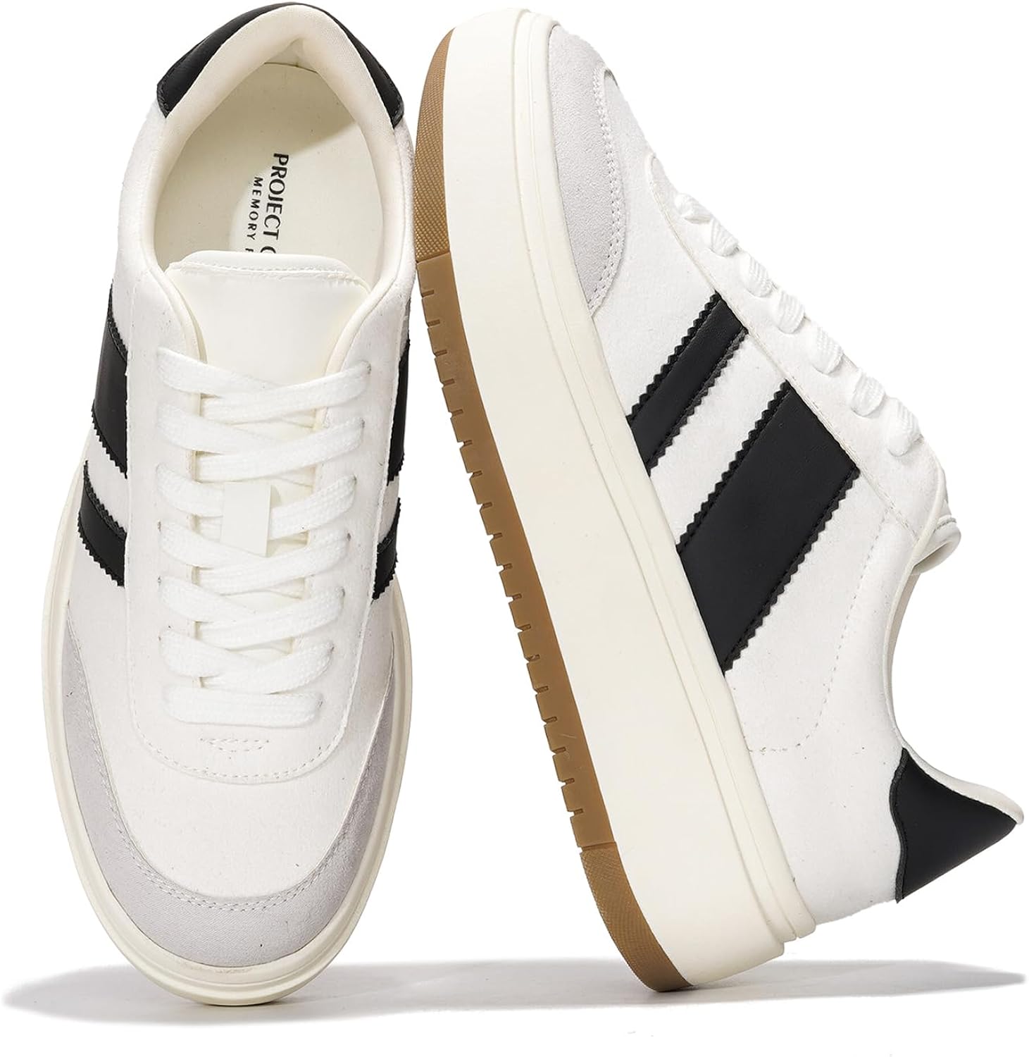 Project Cloud Sneakers for Women - Lightweight Women's Fashion Sneakers Memory Foam Insole Womens Sneakers - Non-Slip Plat...