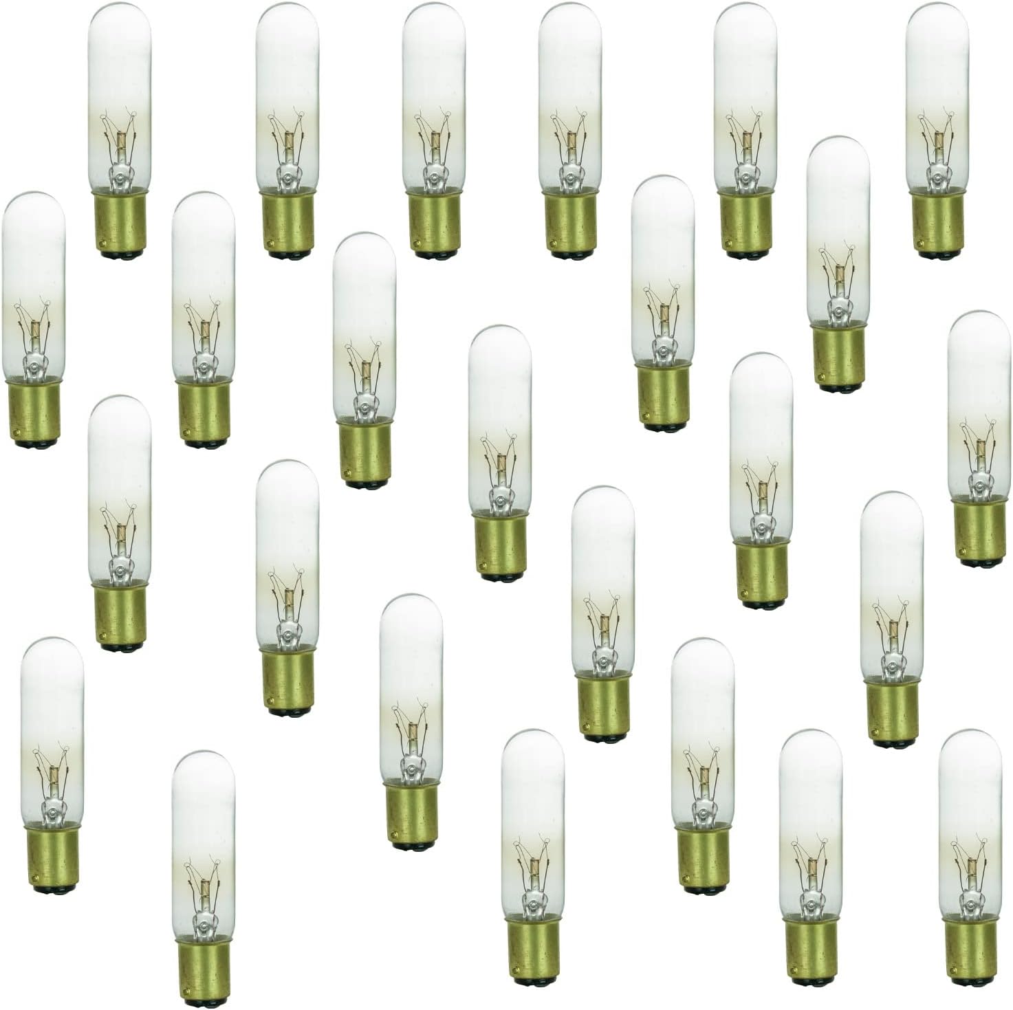 Sunlite 41719 Incandescent T6 Tubular Light Bulb, 15 Watts, 90 Lumens, Dimmable, Mercury Free, Title 20 Approved, 2600K Wa...