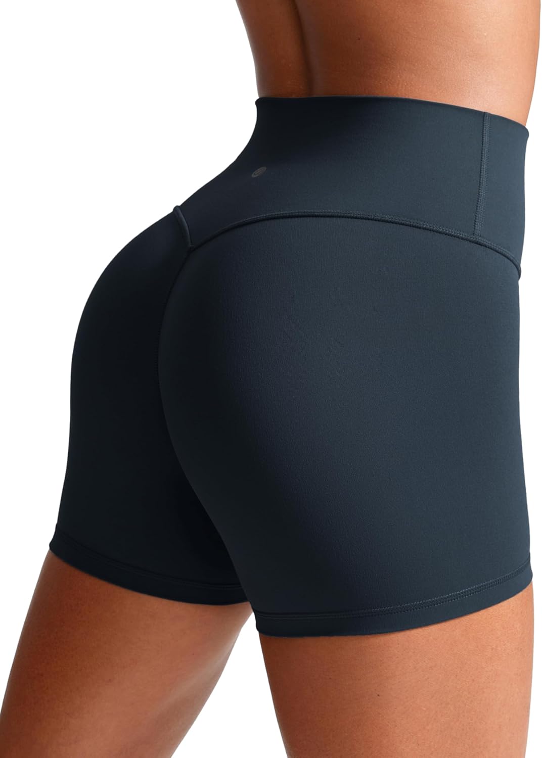 CRZ YOGA Secretsculpt Womens Butterlift High Waist Scrunch Butt Biker Shorts 4 Inches - No Front Seam Workout Gym Booty