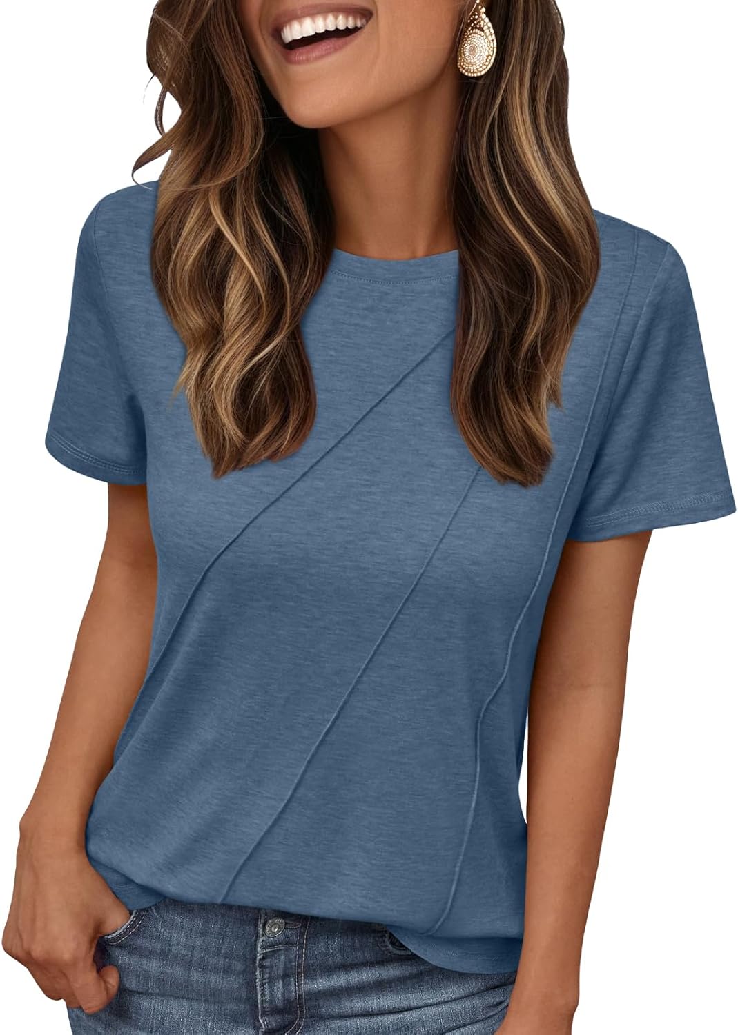 AUTOMET Womens Summer Tops Workout Shirts Beach Vacation Outfits Business Tshirts Dressy Fashion Spring Clothes 2025