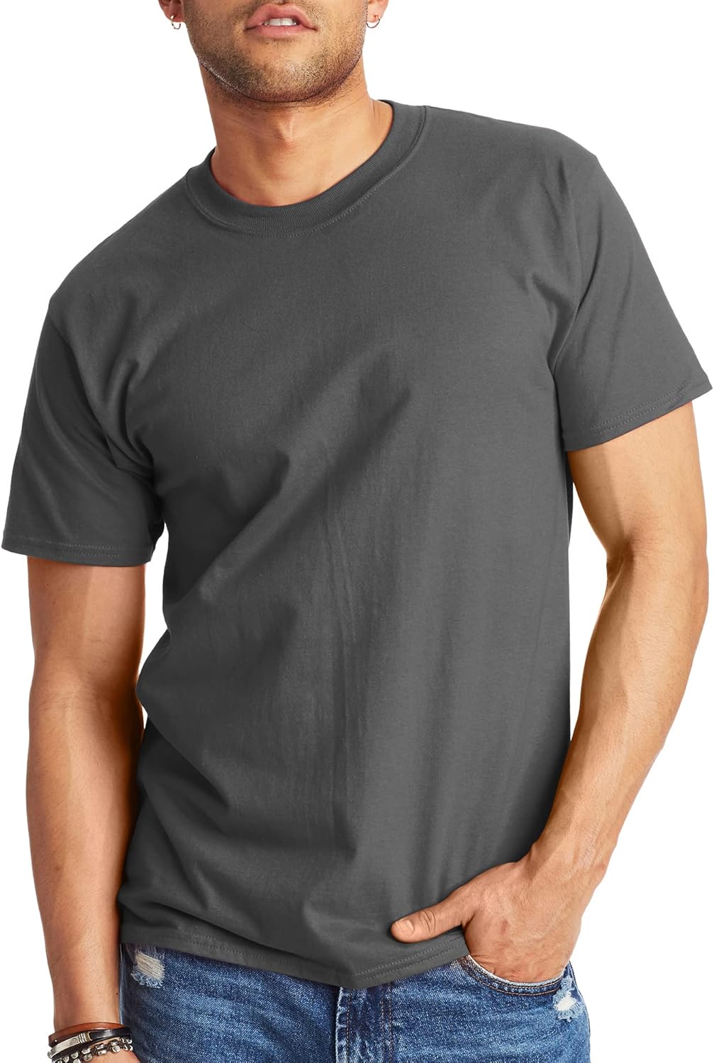 Hanes Men's Beefy Heavyweight Short Sleeve T-Shirt (1-pack)