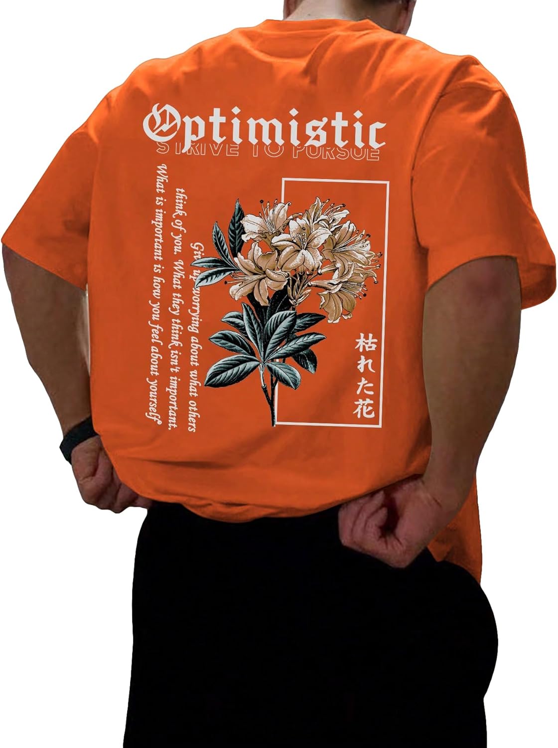 COZYEASE Men's Letter Graphic Tee Casual Short Sleeve Round Neck Summer Shirt Streetwear Top