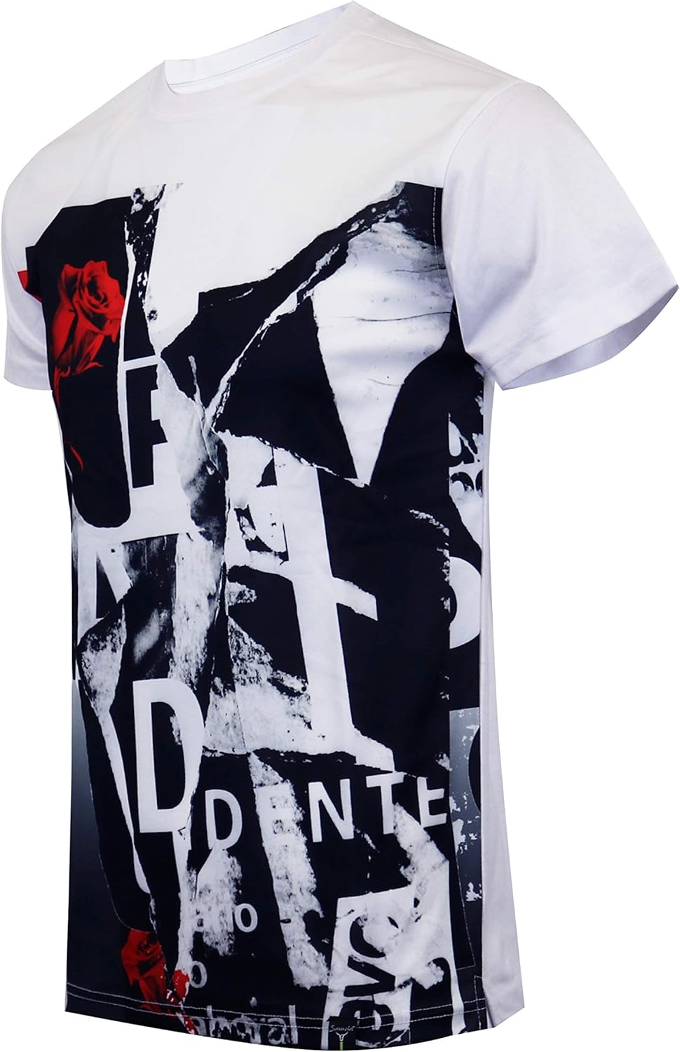 SCREENSHOT Mens Hipster Hip-Hop Urban Modern Tees - NYC Street Fashion Streetwear Stylish Longline Print T-Shirt