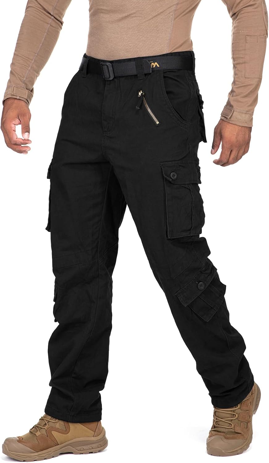 Men's BDU Casual Military Pants, Tactical Wild Army Combat ACU Rip Stop Camo Cargo Work Pants Trousers with 8 Pockets