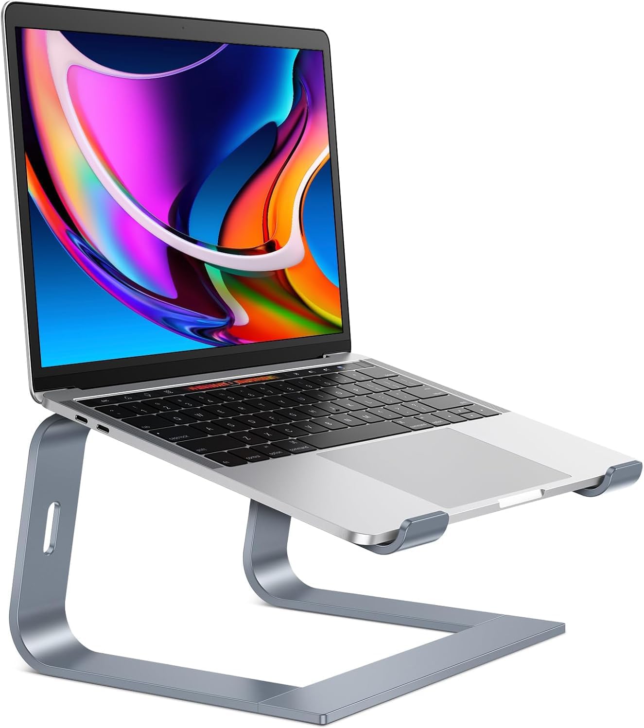 OMOTON Laptop Stand, Detachable Laptop Mount, Aluminum Laptop Holder Stand for Desk, Compatible with MacBook Air/Pro, Del...