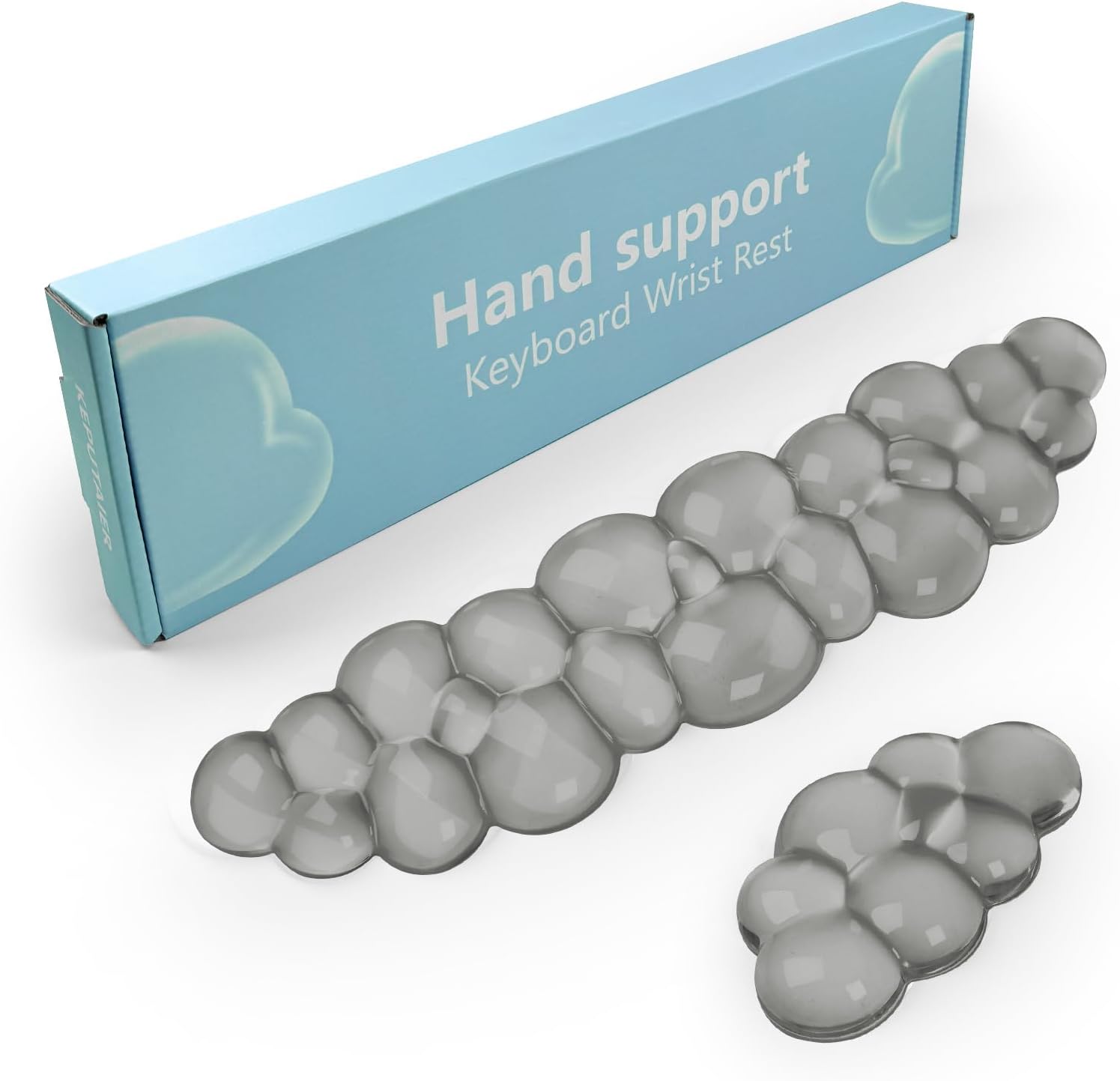 Gel Cloud Keyboard and Mouse Wrist Rest, Cute Wrist Support and Arm Support Keyboard Rest for Keyboard and Mouse Typing Pa...