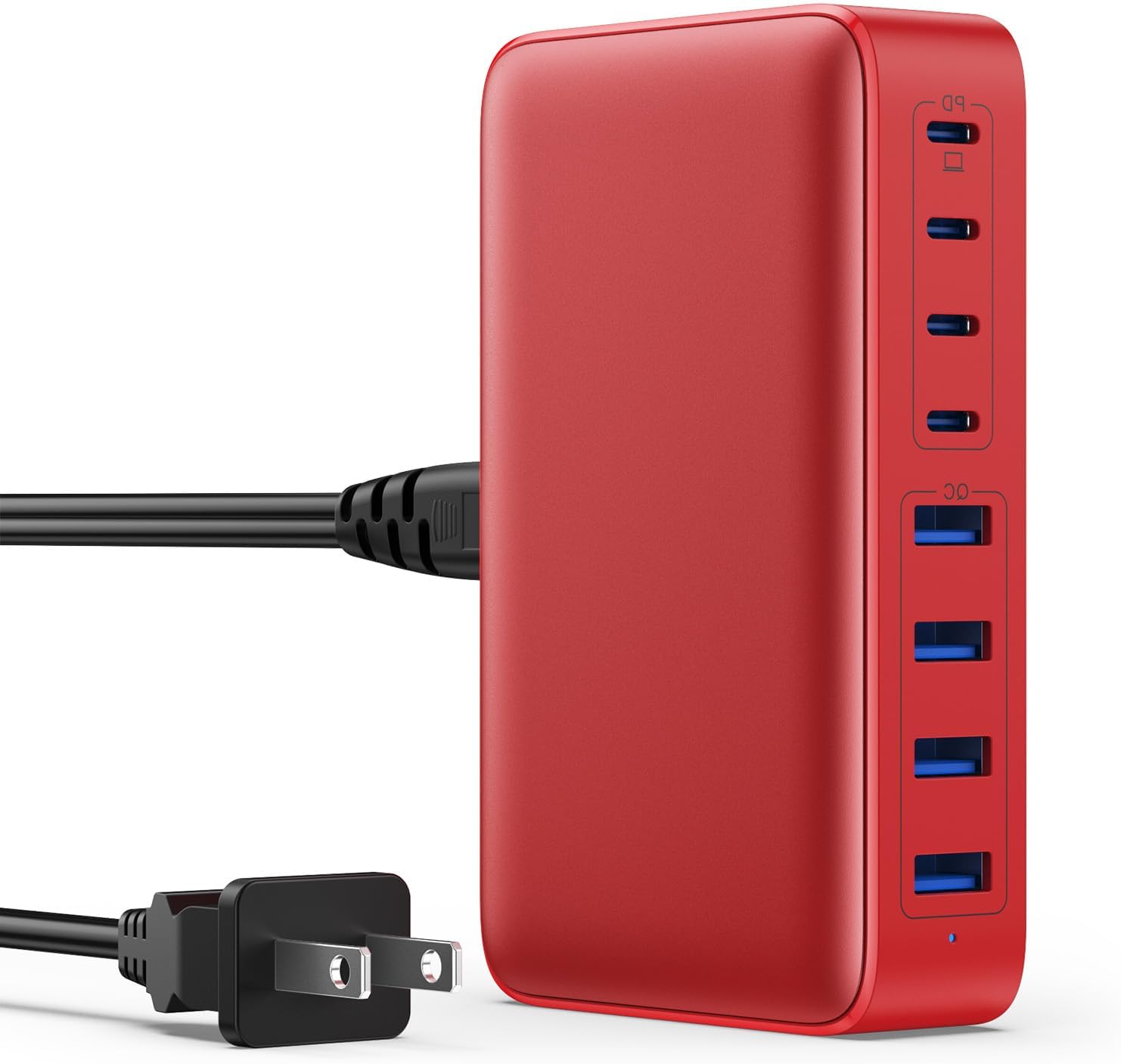 USB C Charger Block 200W[2025 Upgraded] GaN III 6 Port Fast Charging Station Hub,PD 65W USB C Laptop Charger Compatible wi...