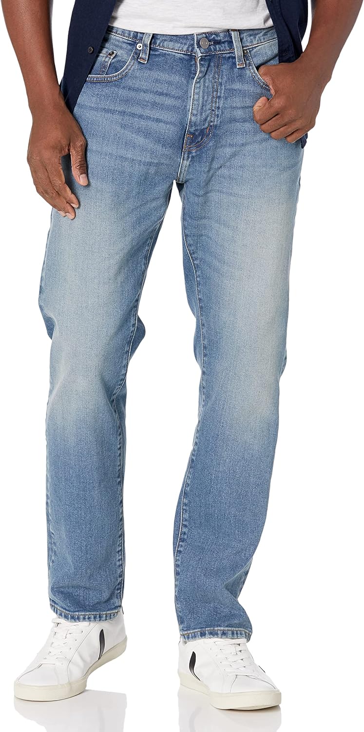 Amazon Essentials Men's Relaxed-Fit Stretch Jean (Available in Big & Tall)