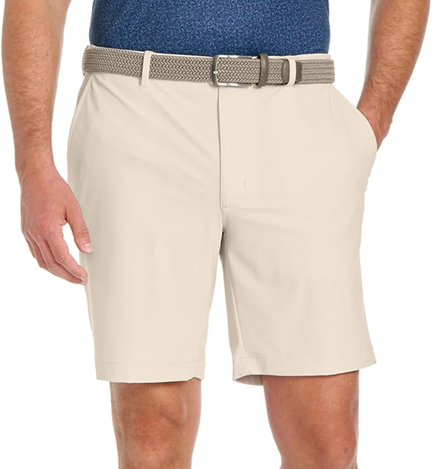 Greg Norman Men’s Stretch Flat Front Lightweight Short - 4-Way Stretch Fabric