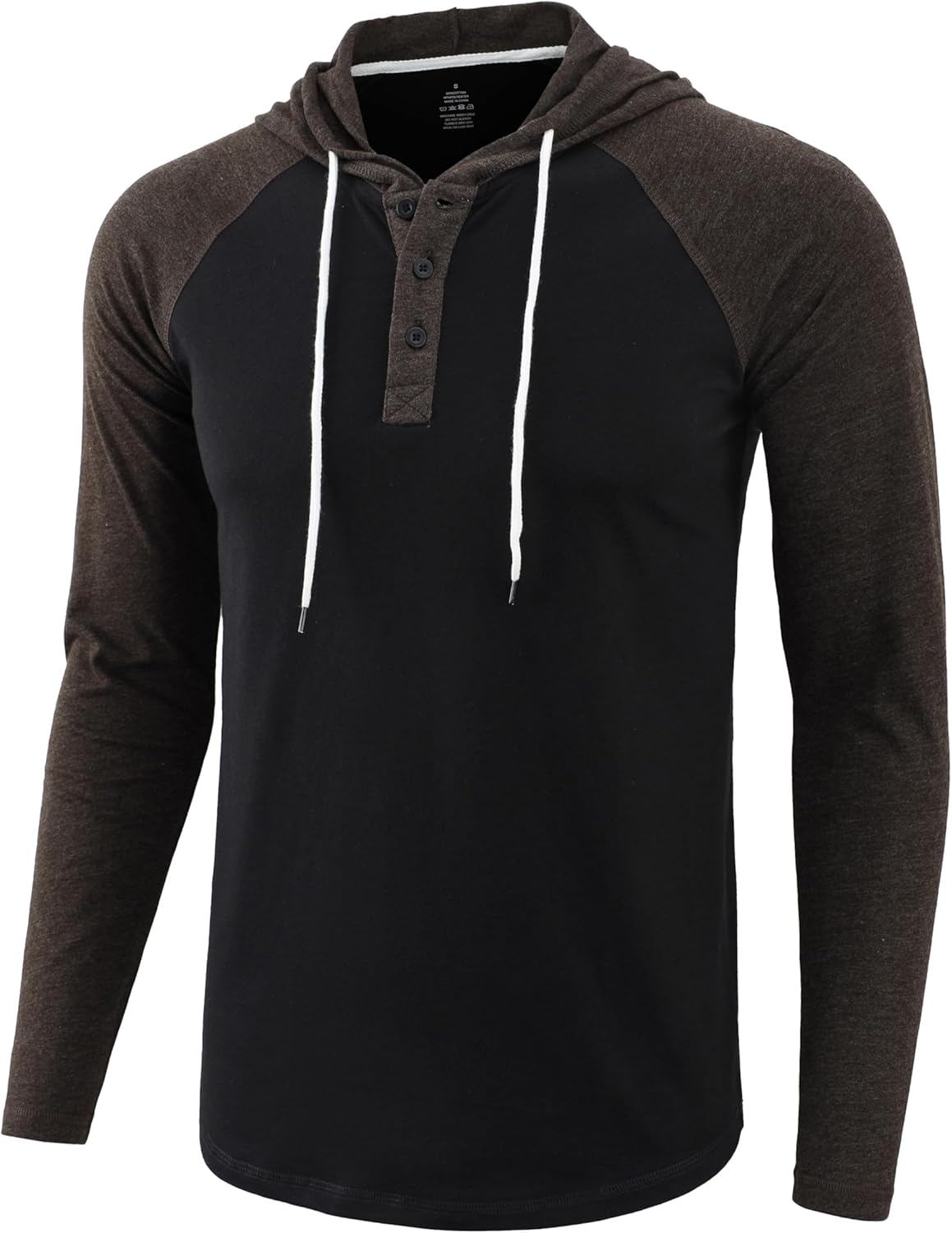 Demucy Mens Hoodies Shirt Casual Athletic Workout Fashion Hooded Lightweight Jersey Sweatshirt Long Sleeve with Drawstring