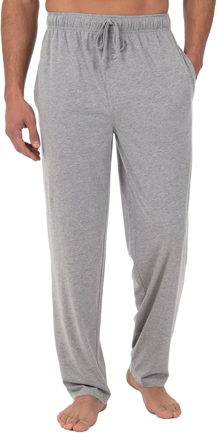 Fruit of the Loom Men's Extended Sizes Jersey Knit Sleep Pajama Lounge Pant (1 & 2 Packs)