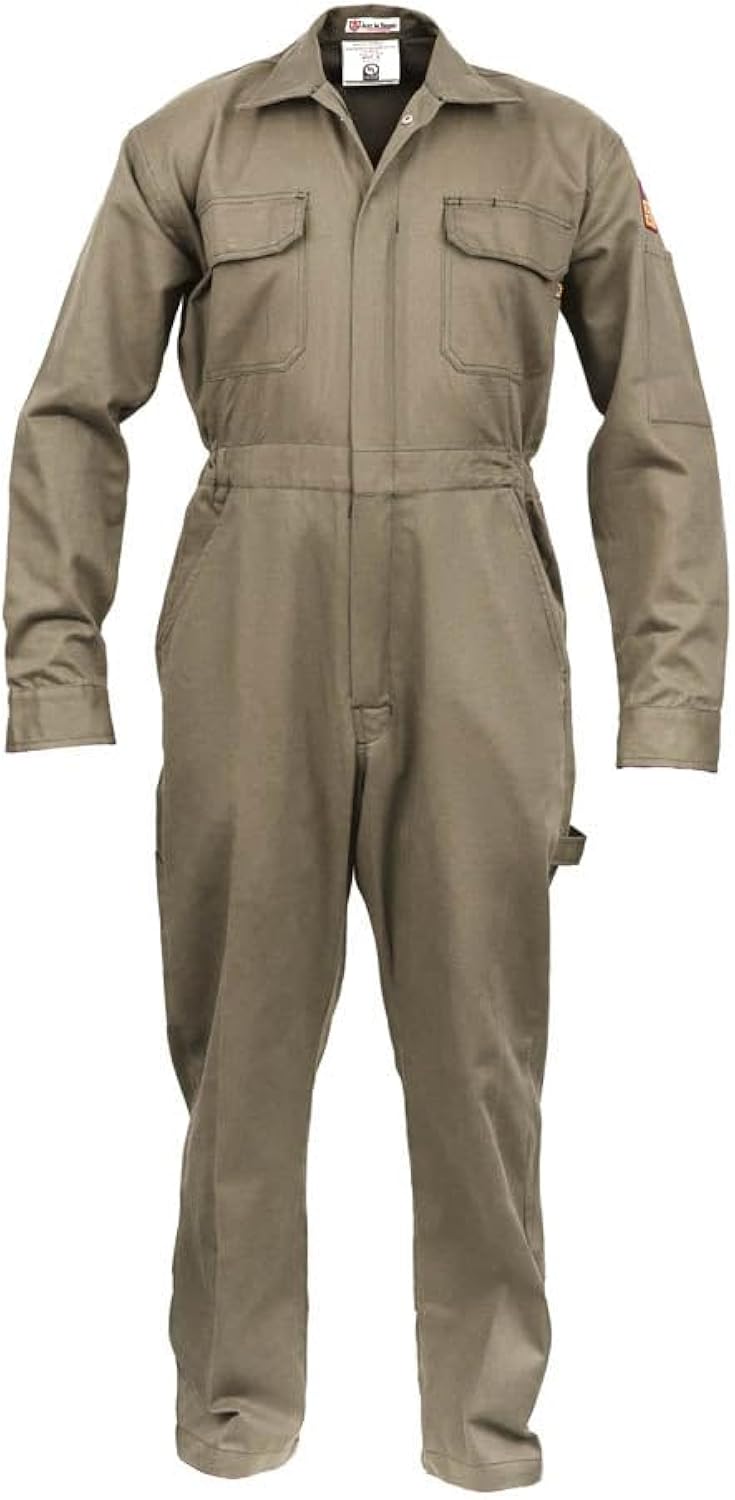 Flame Resistant FR Coverall - 88% C / 12% Nylon - 7oz