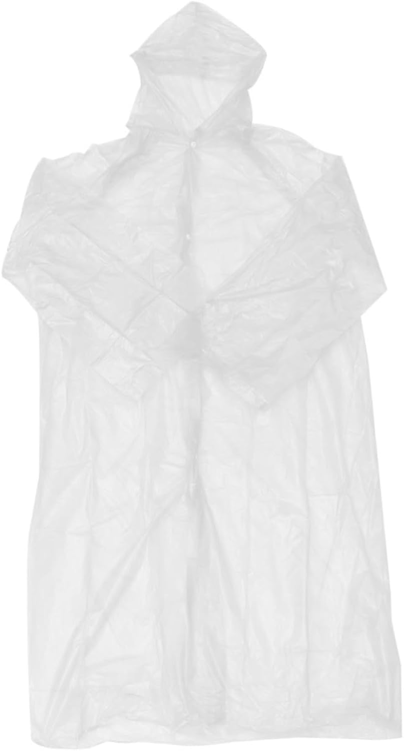 OSOLADY Practical Rain Coats for Men Man Raincoat Outdoor Raincoat Outdoor White
