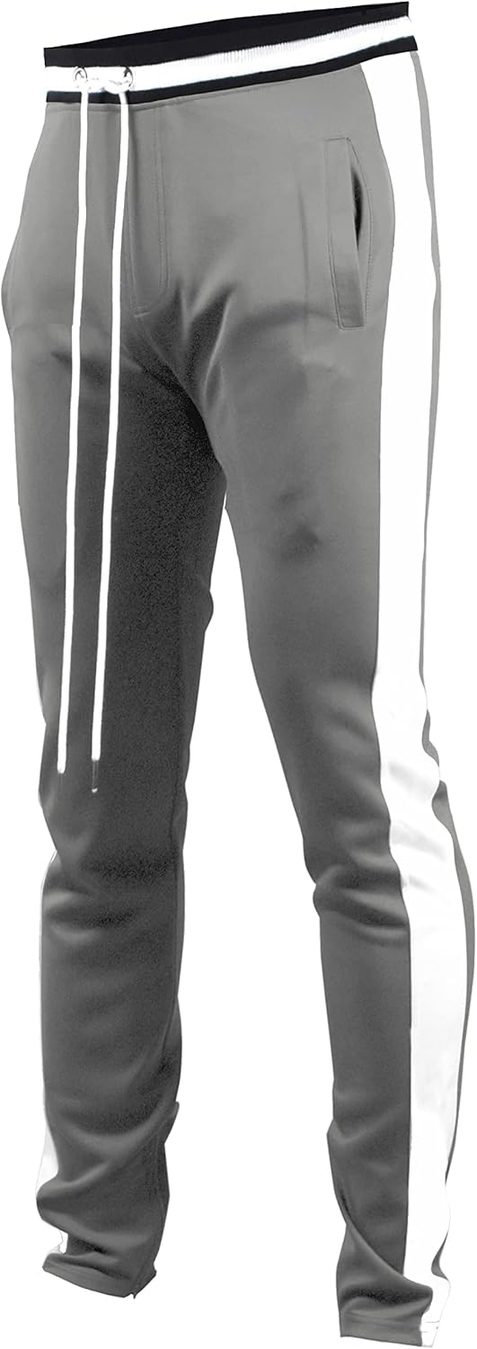 SCREENSHOT-Track Pants S41700 Mens Premium Slim Fit Athletic Fitness Fashion Urban Lifestyle Streetwear Bottoms