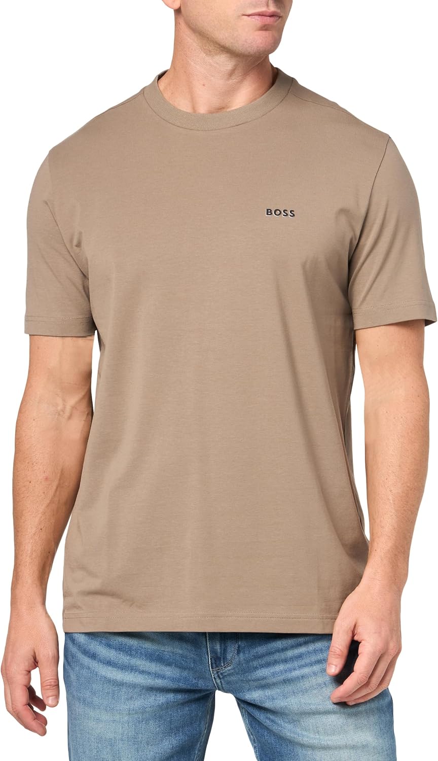 BOSS Men's Contrast Logo Cotton Stretch T-Shirt