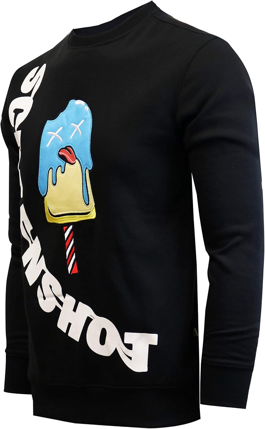 Screenshotbrand Mens Urban Hip Hop Premium Fleece - Pullover Active Urbanwear Street Fashion Crew Neck Sweatshirt