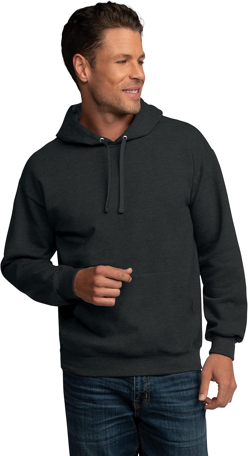Fruit of the Loom Men's Eversoft Fleece Hoodies, Moisture Wicking & Breathable, Pullover Hooded Sweatshirt