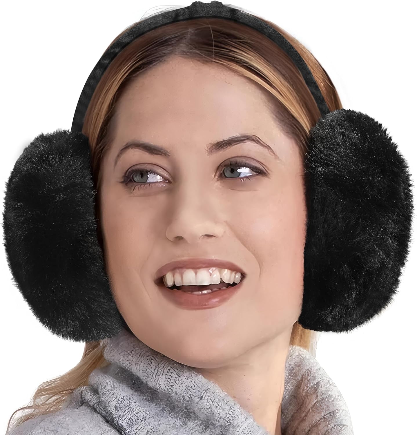 Brook + Bay Ear Muffs Winter Women - Stay Warm with Winter Ear Muffs for Women - Adjustable Fluffy Folding Earmuffs