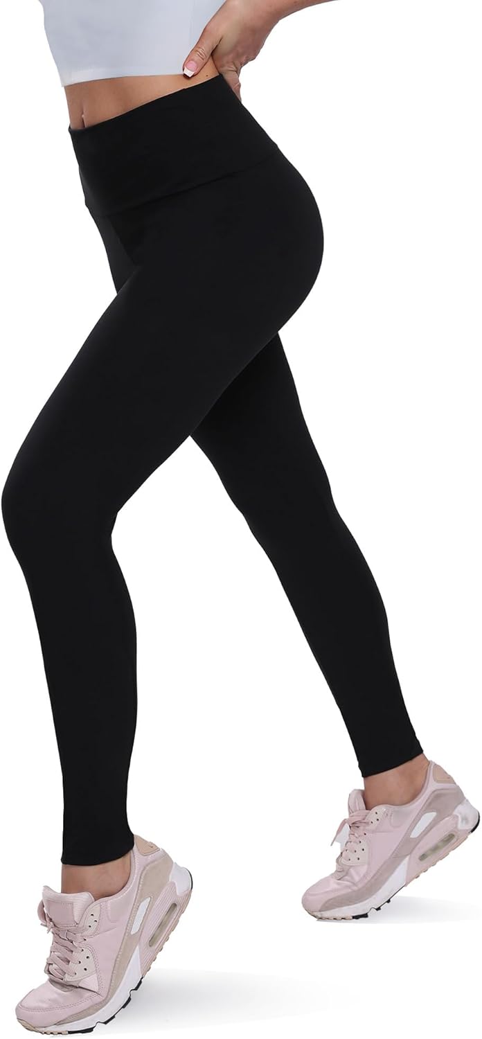 QGGQDD Fleece Lined Leggings Women - Soft Tummy Control High Waisted Winter Thermal Warm Yoga Pants for Workout Hiking