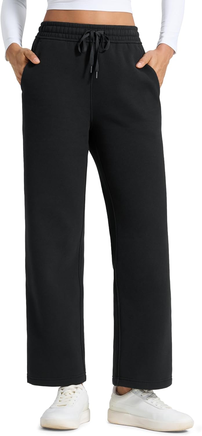 CRZ YOGA Cotton Fleece Lined Sweatpants Women 28