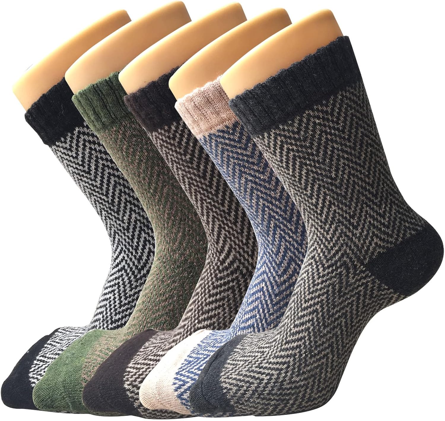 Senker Fashion Wool Socks for Women, Stocking Stuffers Christmas Gifts for Women Mom Her Boot Warm Crew Sock for Winter