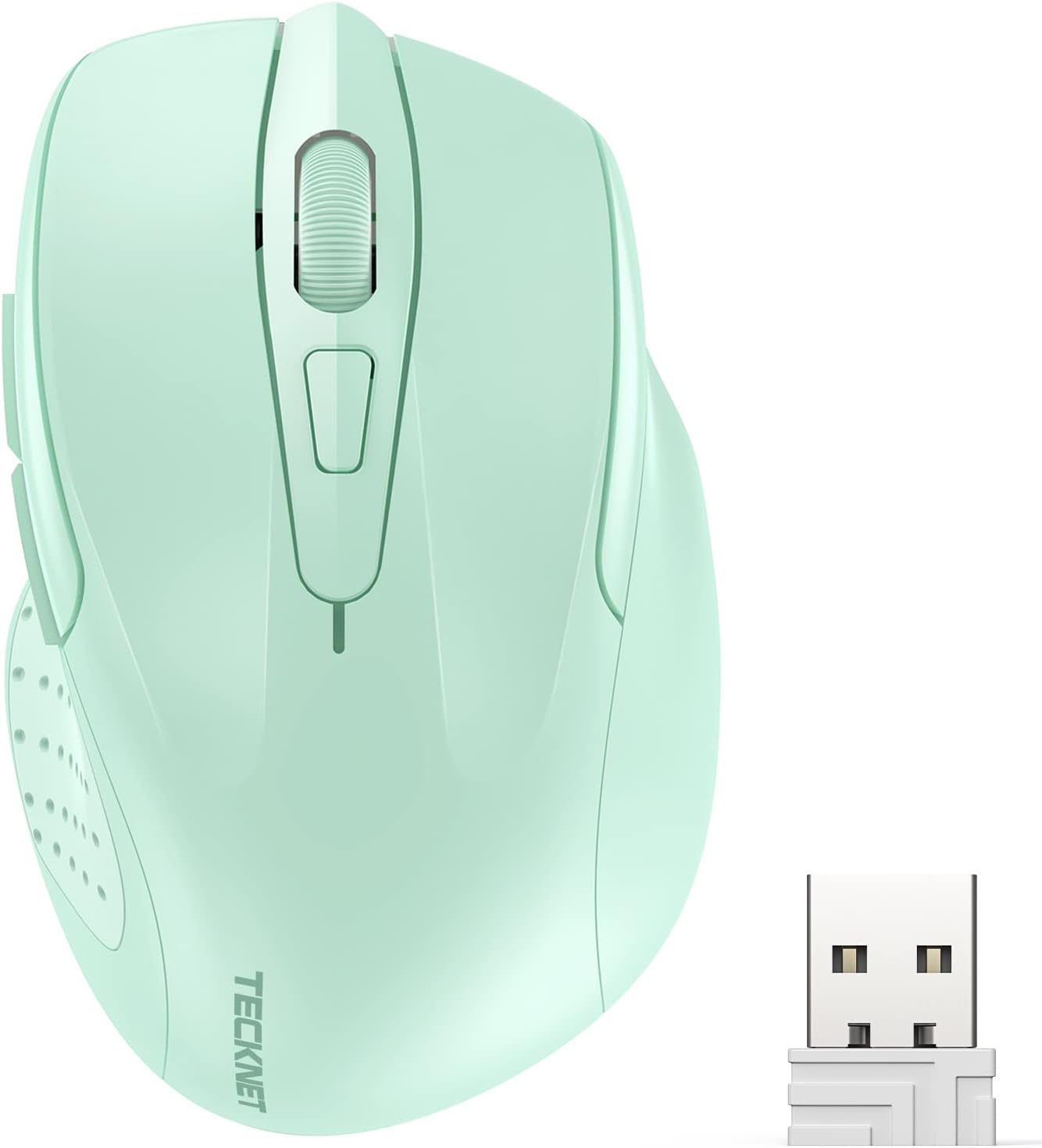 TECKNET Wireless Mouse, 2.4G Ergonomic Optical Mouse, Computer Mouse for Laptop, PC, Computer, Chromebook, Notebook, 6 But...