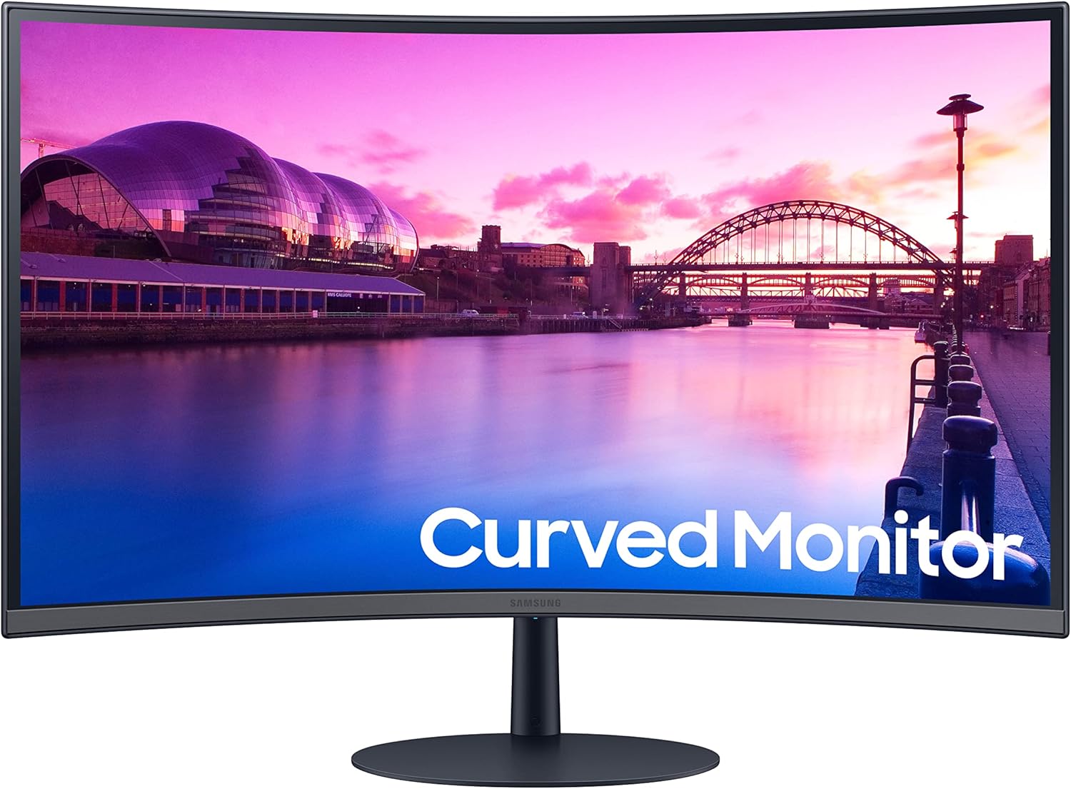 SAMSUNG 32-Inch S39C Series FHD Curved Gaming Monitor, 75Hz, AMD FreeSync, Game Mode, Advanced Eye Comfort, Frameless Disp...