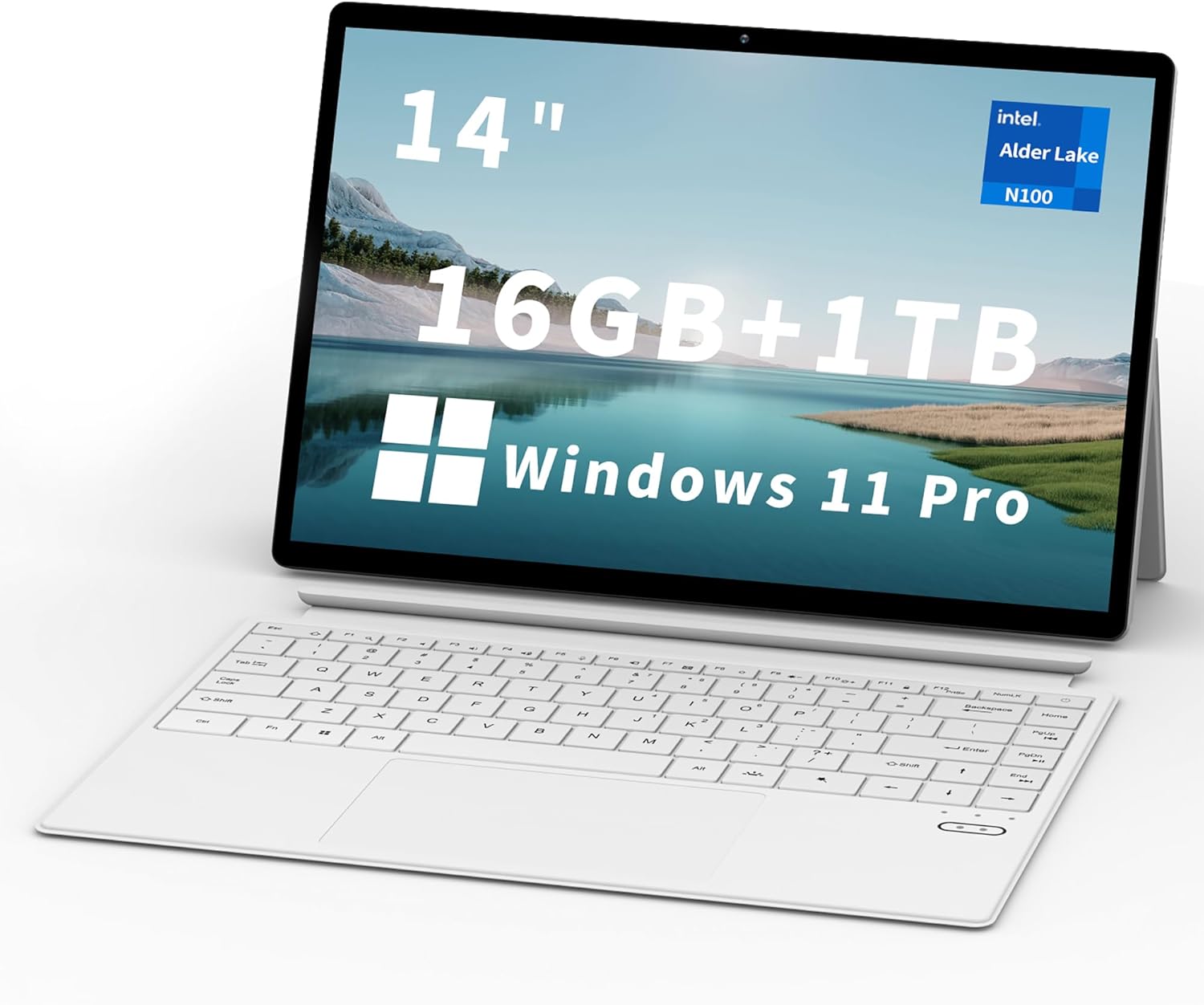 FUNYET 2 in 1 Laptop Touchscreen, 14 Inch Tablet Laptop Computer, Intel 12th Gen N100 Processor, 16GB DDR5 RAM, 512GB SSD,...