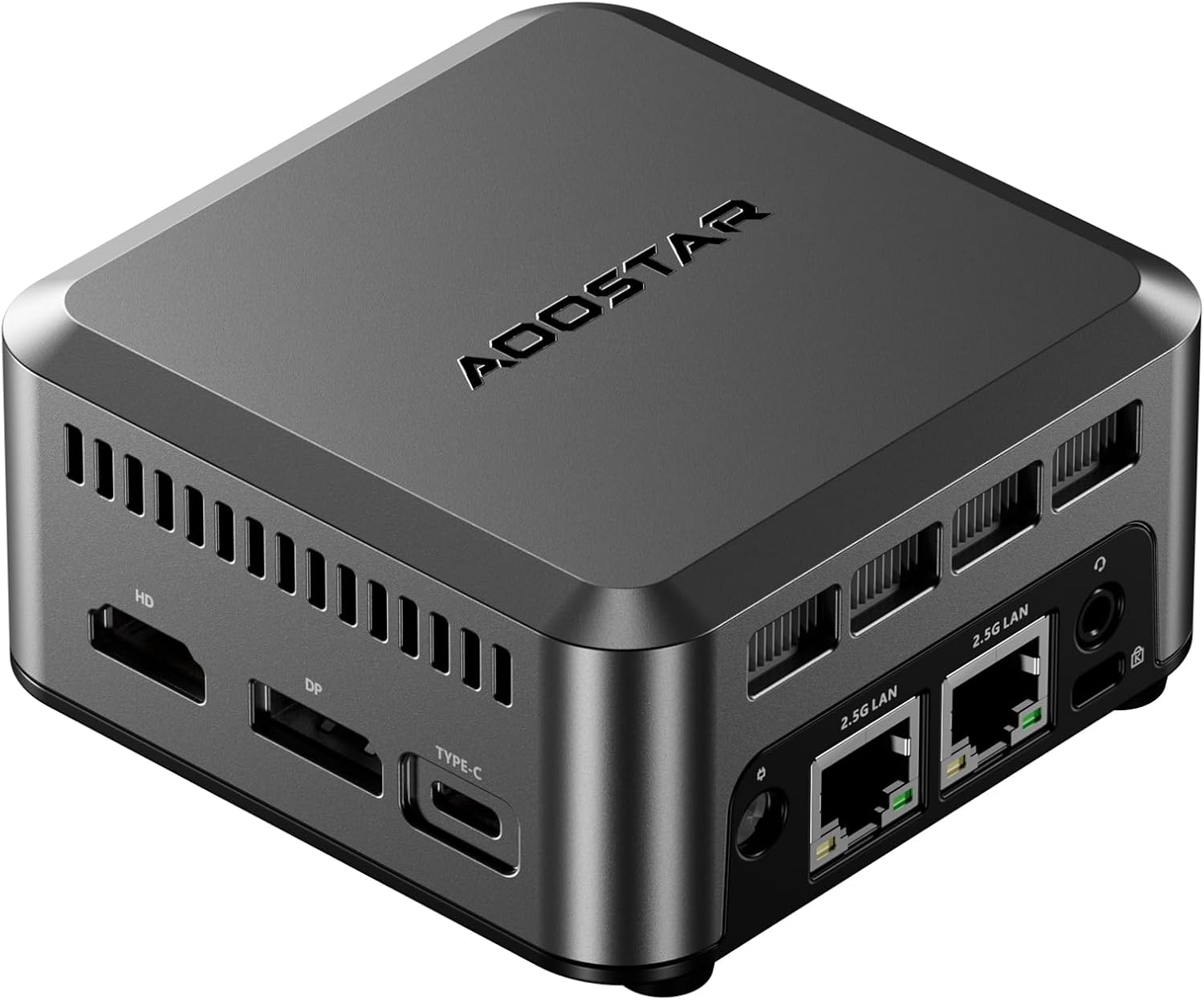 AOOSTAR N1 PRO Intel N150(Upgraded N100) 12GB LPDDR5 RAM 256GB M.2 2242 SSD with 2 x 2.5GbE i226-V Chip, Mini Desktop Comp...