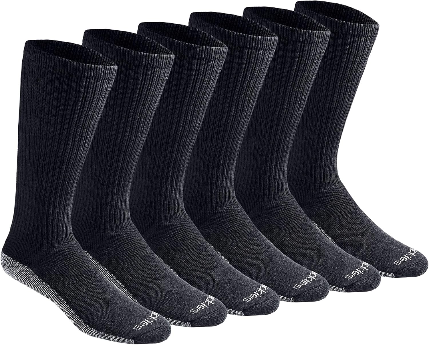 Dickies Men's Dri-Tech Moisture Control Boot-Length Socks (6-Pack)