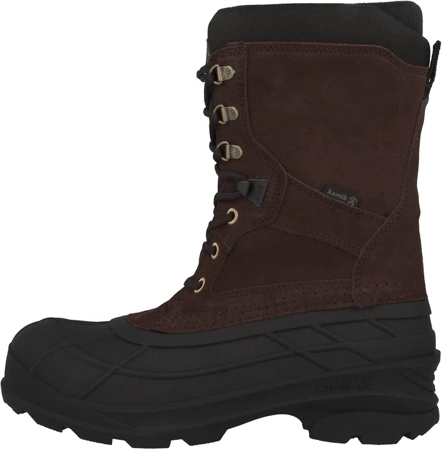 Kamik Nation Plus Snow Boot - Waterproof Shoes for Men - 8mm Liner - Traction Outsole & Snow Boots
