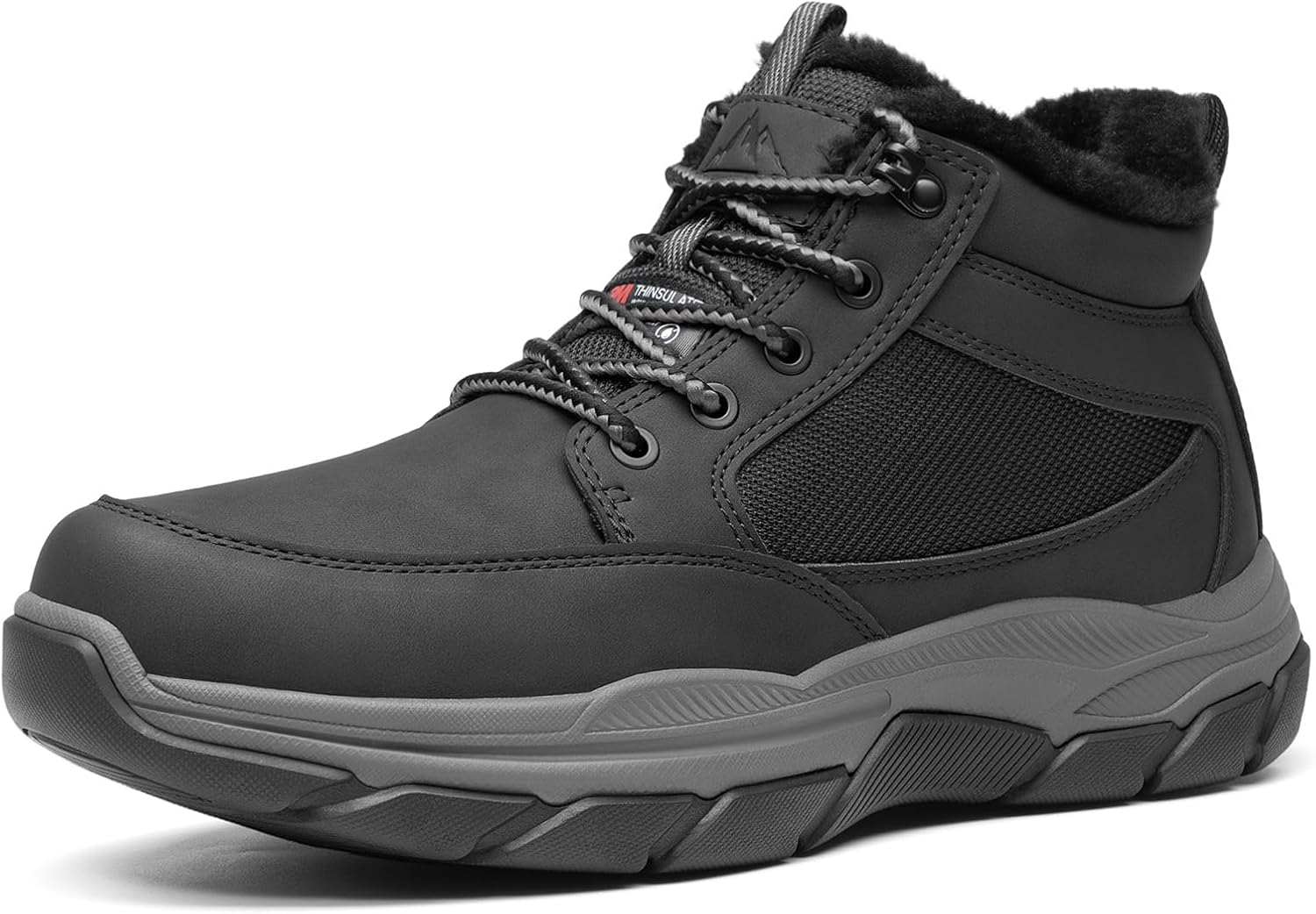 NORTIV 8 Men's Waterproof Winter Snow Boots Lightweight Hiking Casual Chukka Ankle Boots