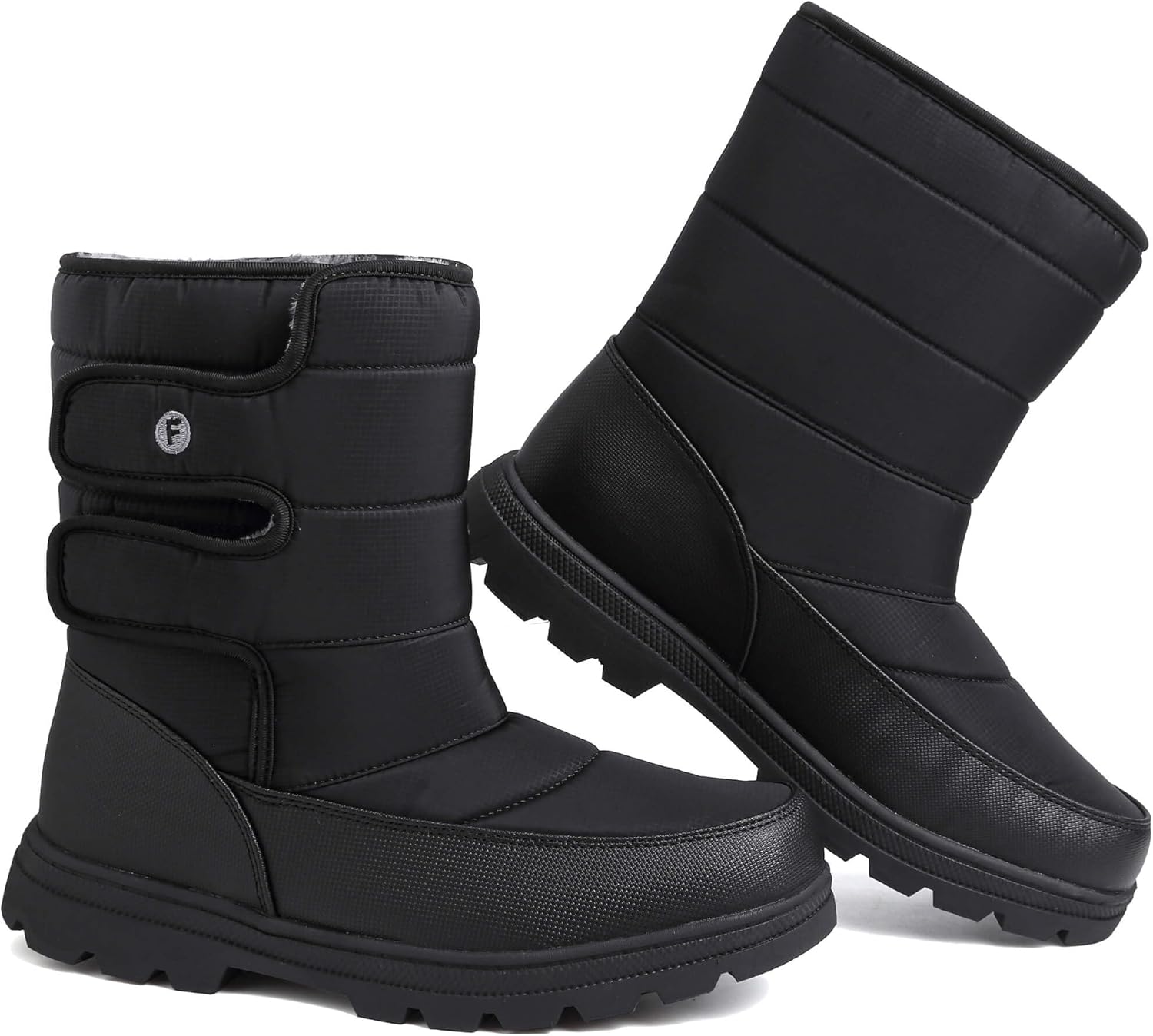 todaysunny Mens Snow Boots Waterproof Womens Winter Boots Fur Lined Warm Lightweight Mid-Calf Casual Outdoor Cold Weather ...