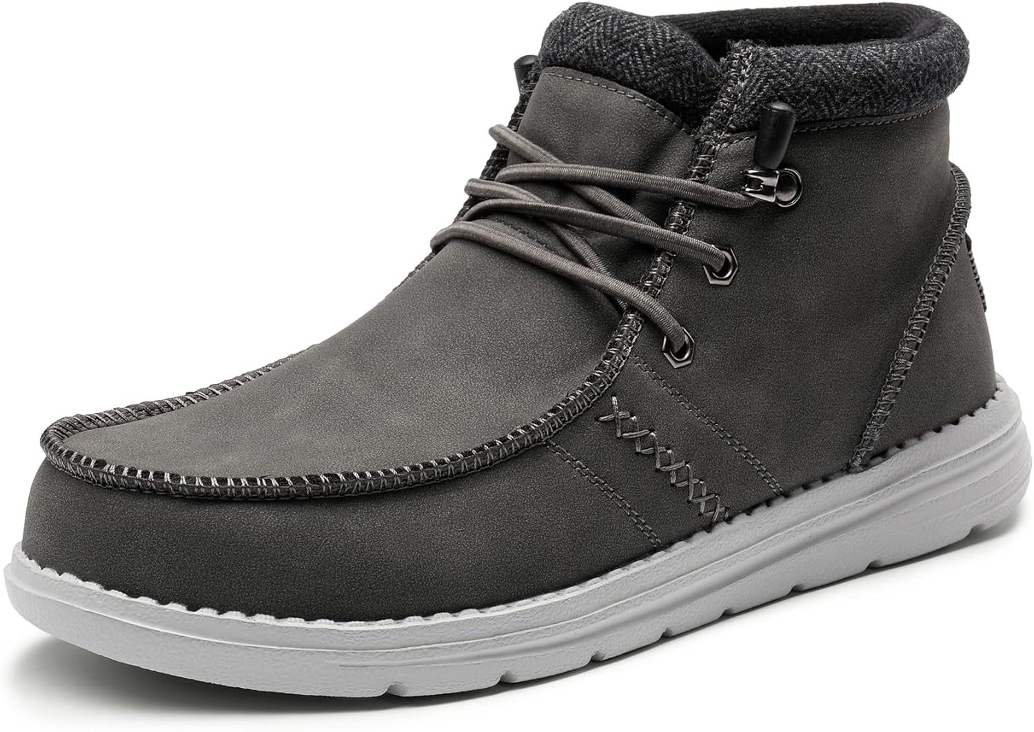 Bruno Marc Men's Casual Slip-on Shoes Warm Loafers for Men Winter Boots