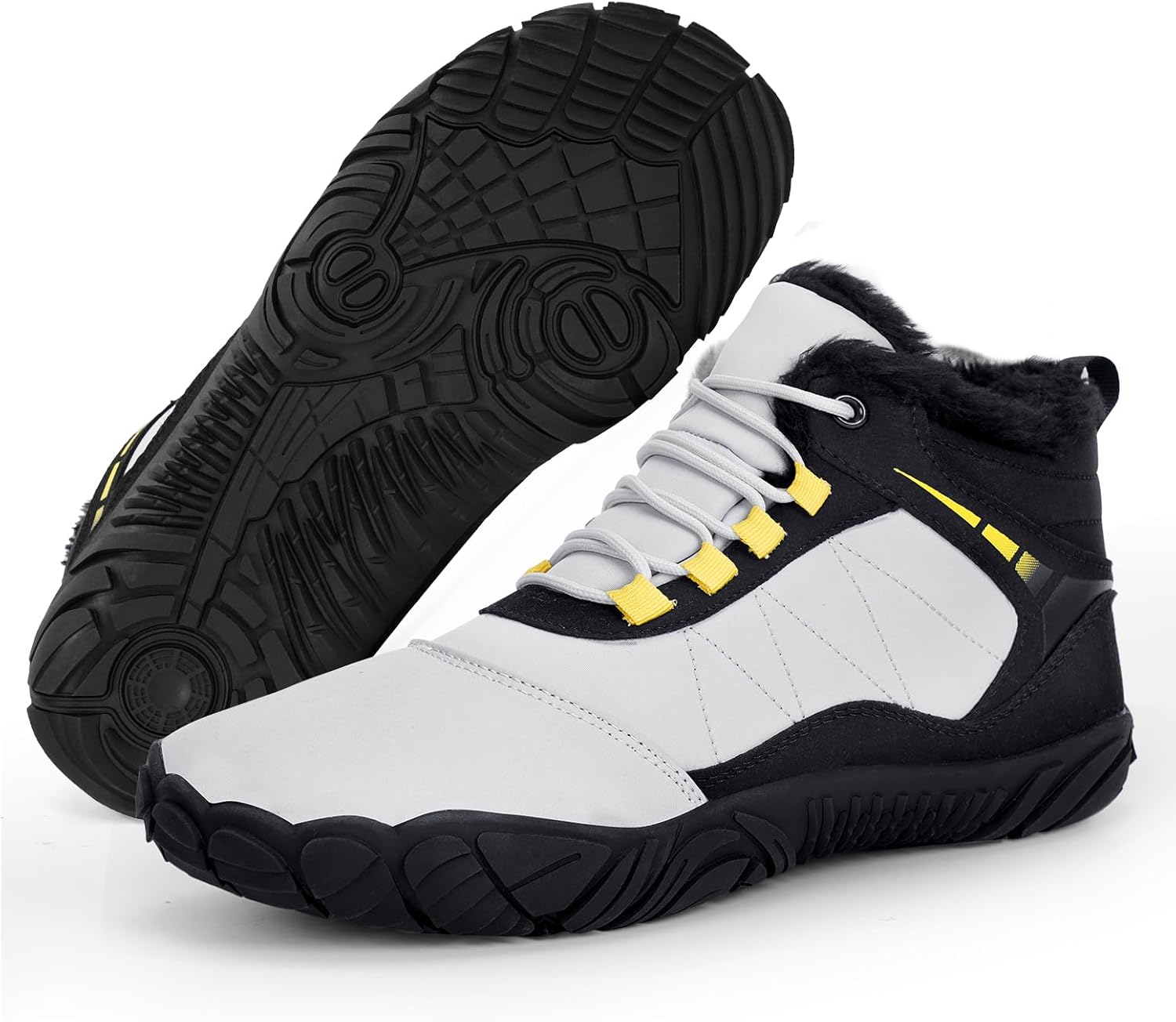 Hike Winter Footwear Barefoot Boots Mens Womens, Waterproof Winter Snow Boots, Warm Ankle Booties, Wide Toe Barefoot Hikin...