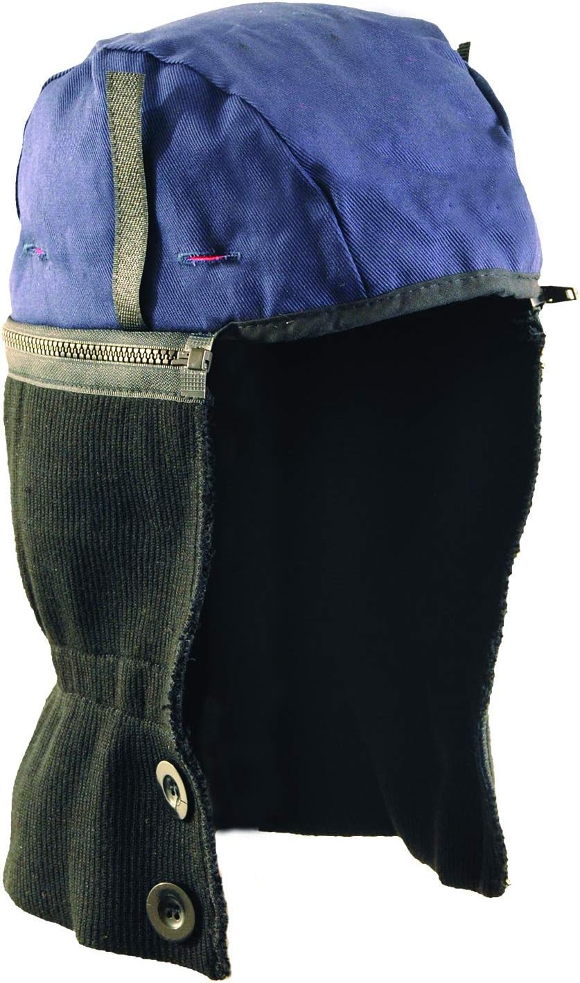 OccuNomix mens Fleece Lined / 2 Layers 2-way Premium Shoulder Length Two Way Winter Liner, Navy, shoulder length 14-16 US