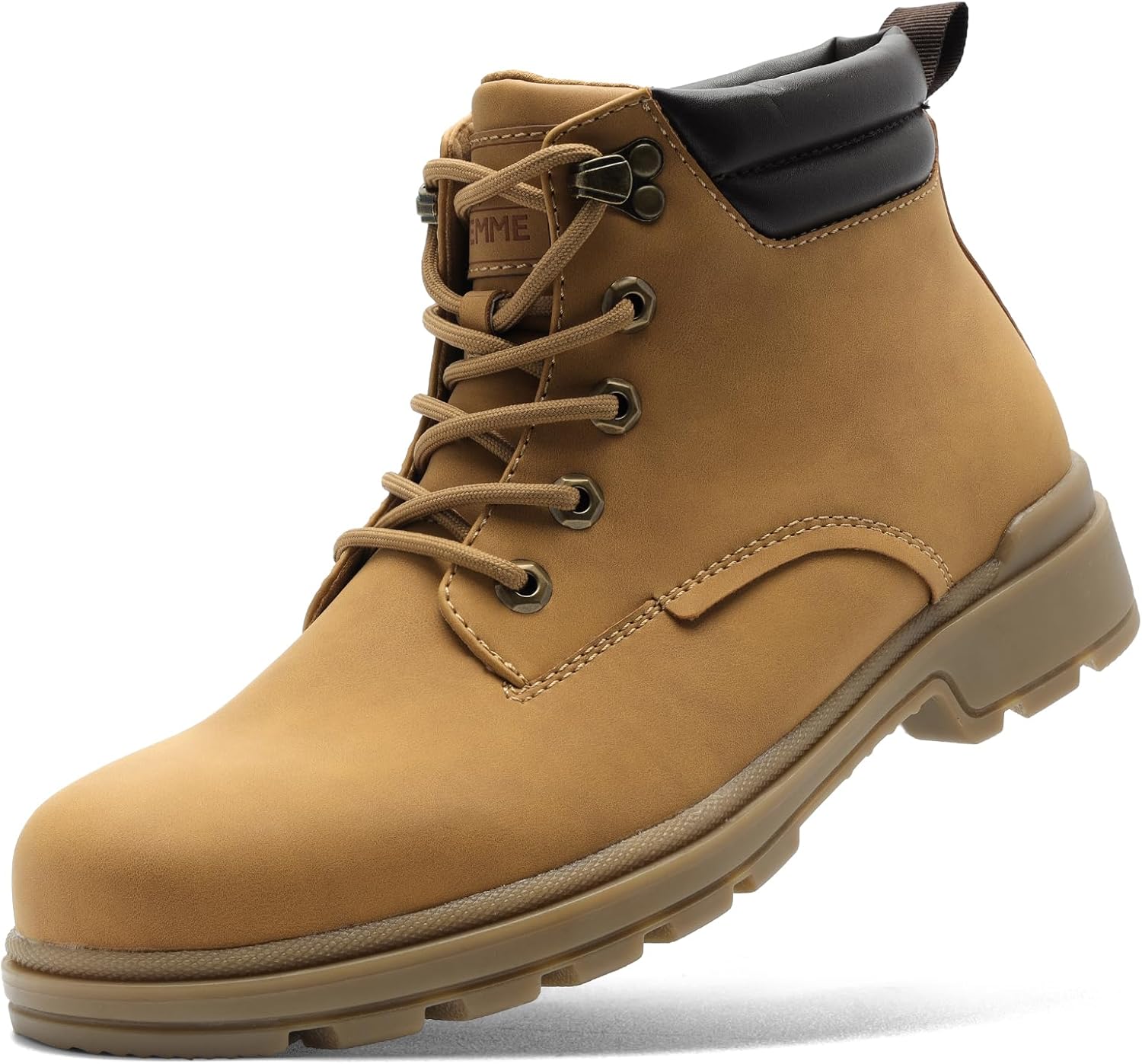 ANJOUFEMME Men's Winter Hiking Boots Waterproof, Anti-Slip Outdoor Climbing Warm Work Trekking Shoes for Men