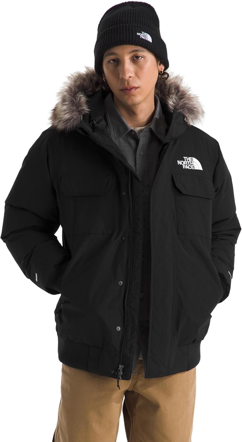 THE NORTH FACE Men's McMurdo Bomber Jacket | Waterproof, Waterfowl Down Insulation, Hooded Jacket