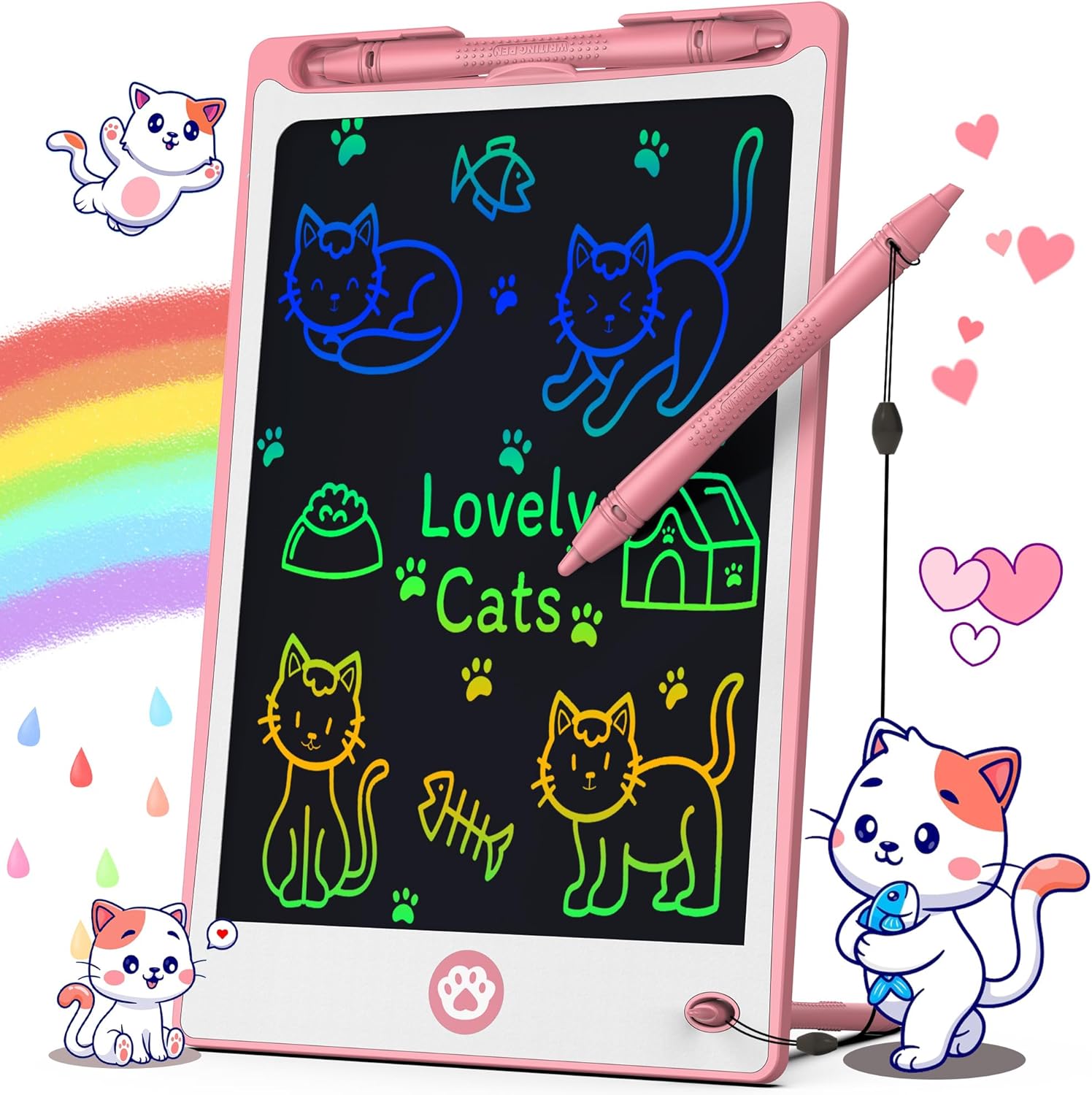 Hockvill LCD Writing Tablet for Kids 8.8 Inch, Toys for Girls Boys Drawing Pad for 3 4 5 6 7 Year Old Kids Toys, Children’...