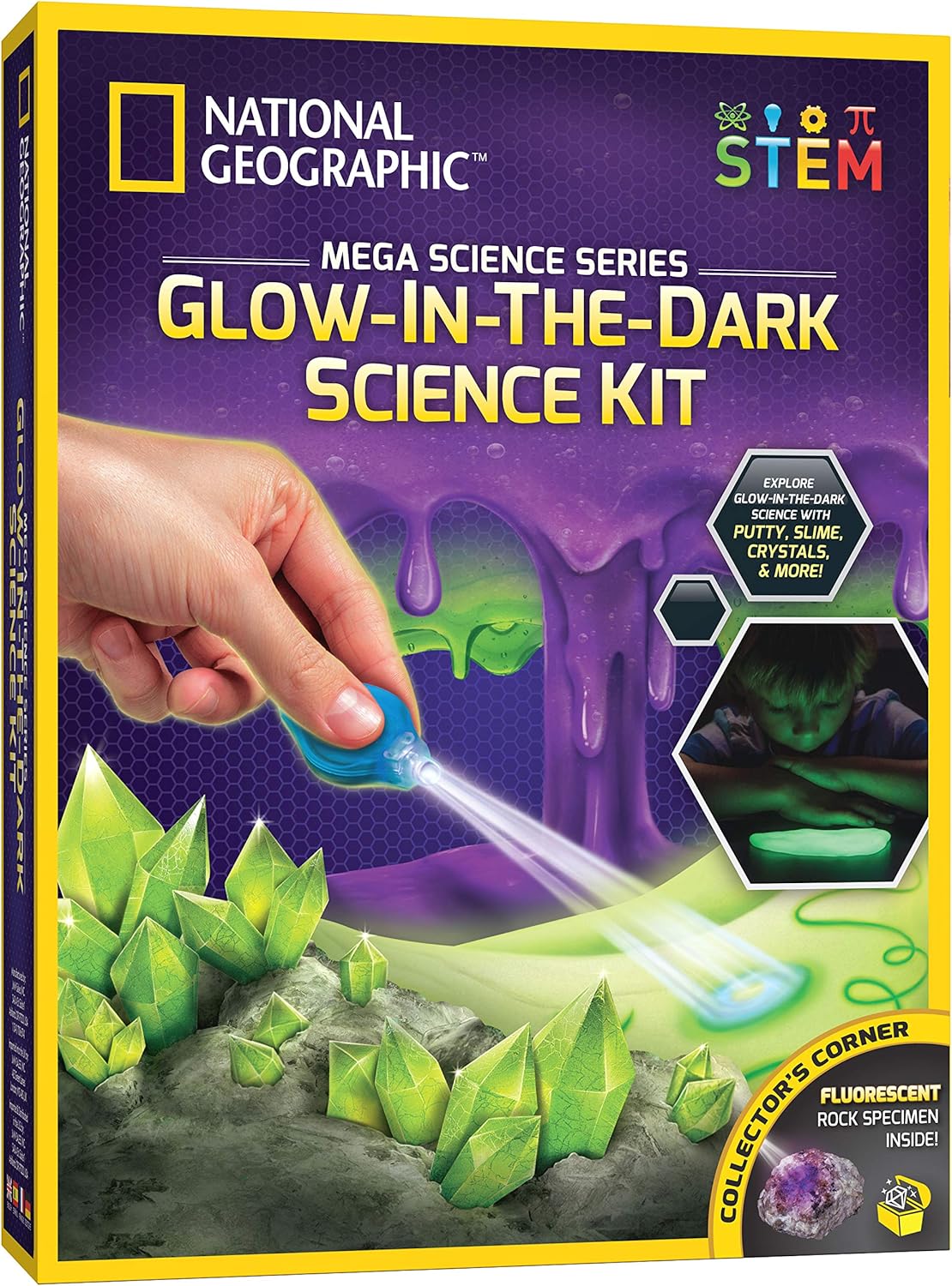 NATIONAL GEOGRAPHIC Earth Science Kit – 100+ Science Experiments & Activities for Kids, Crystal Growing, Volcano Science K...