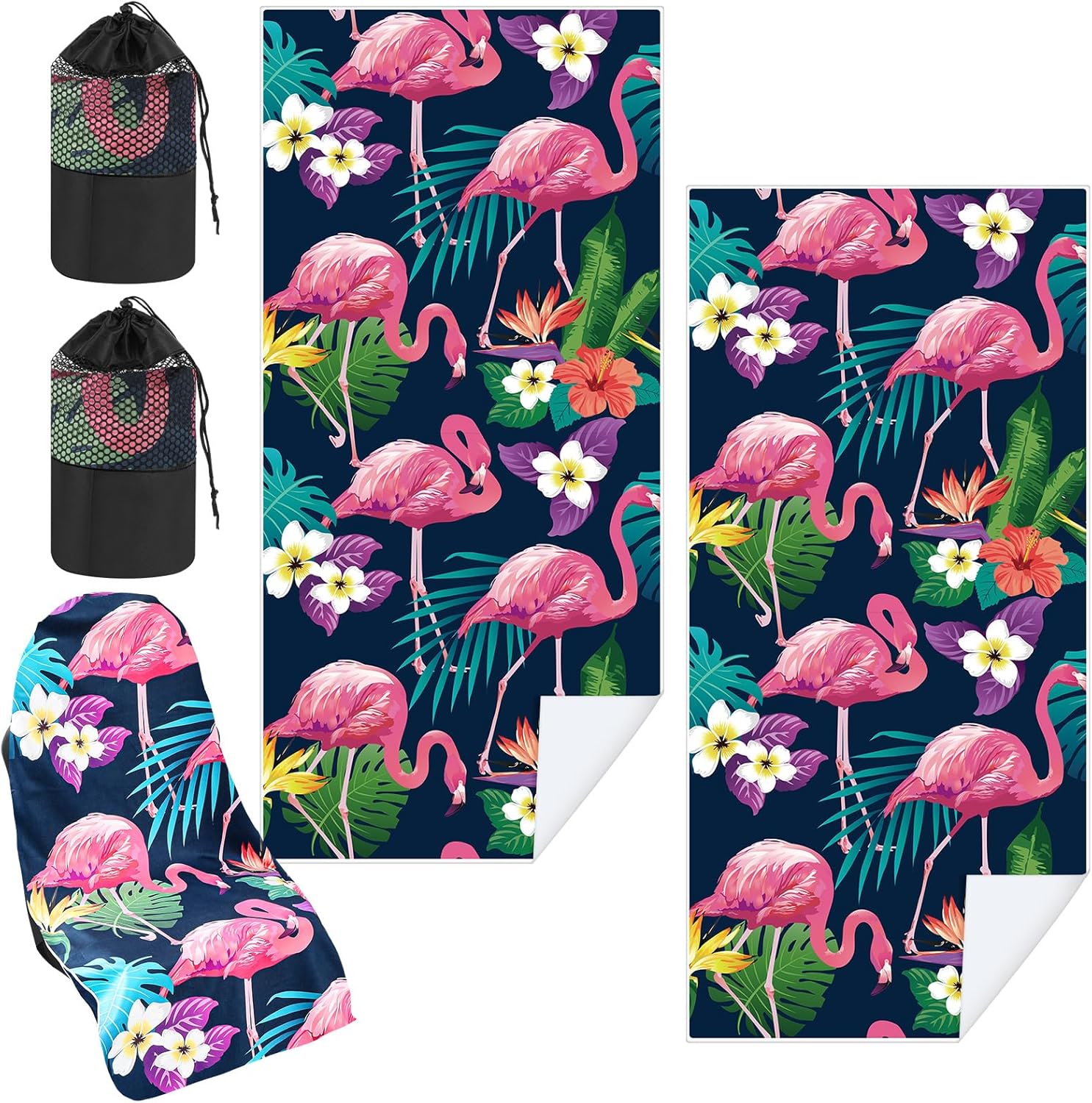 Hahafelt 2 Pack Car Seat Towel Covers with Storage Bag Seat Post Workout Sweat Washable Cover Non Slip for Car Towel for D...