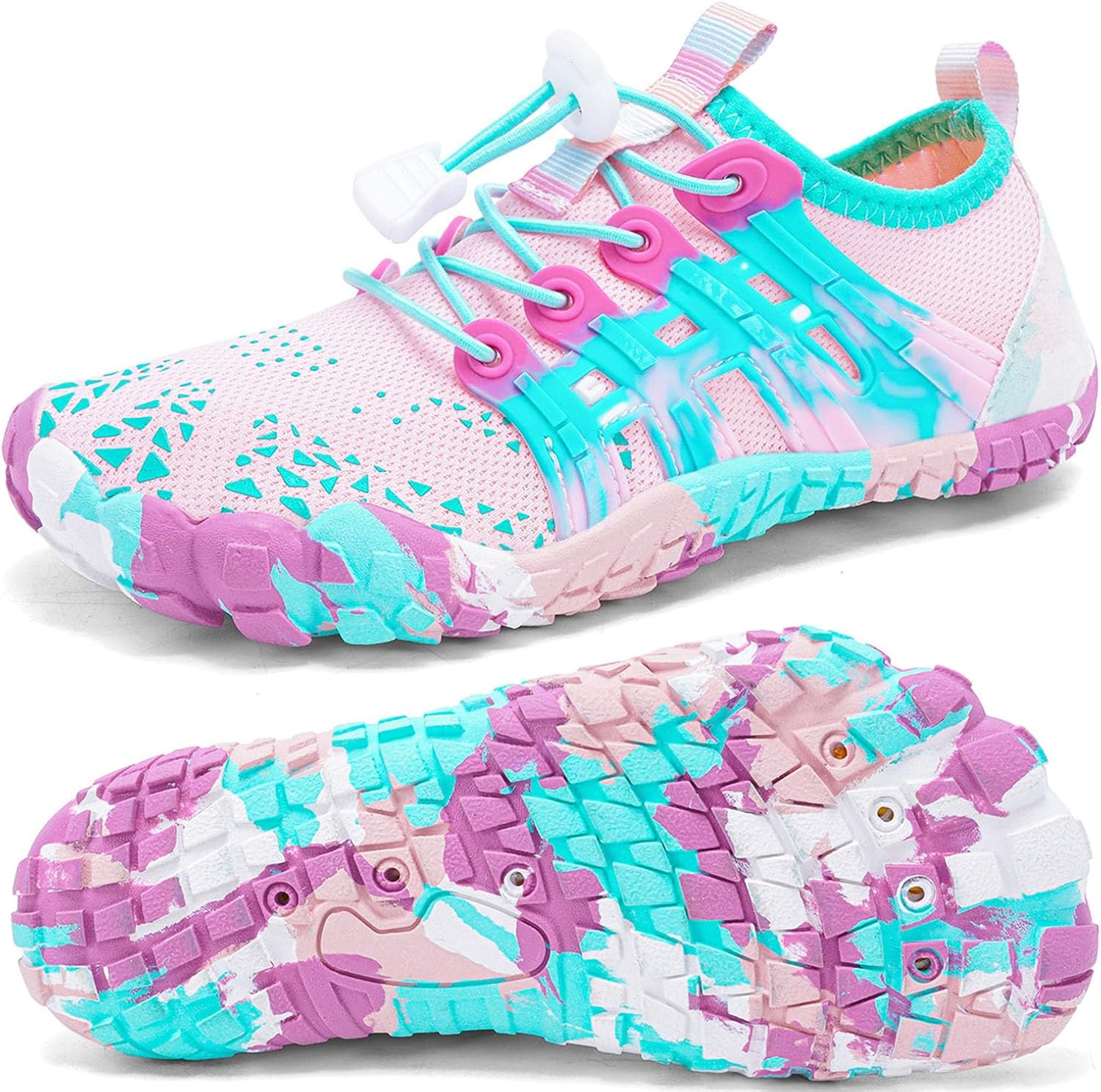 Quickshark Kids Water Shoes Boys Girls Barefoot Aqua Socks Outdoor Indoor Quick Dry Sandals Lightweight Slip On Walking Sn...