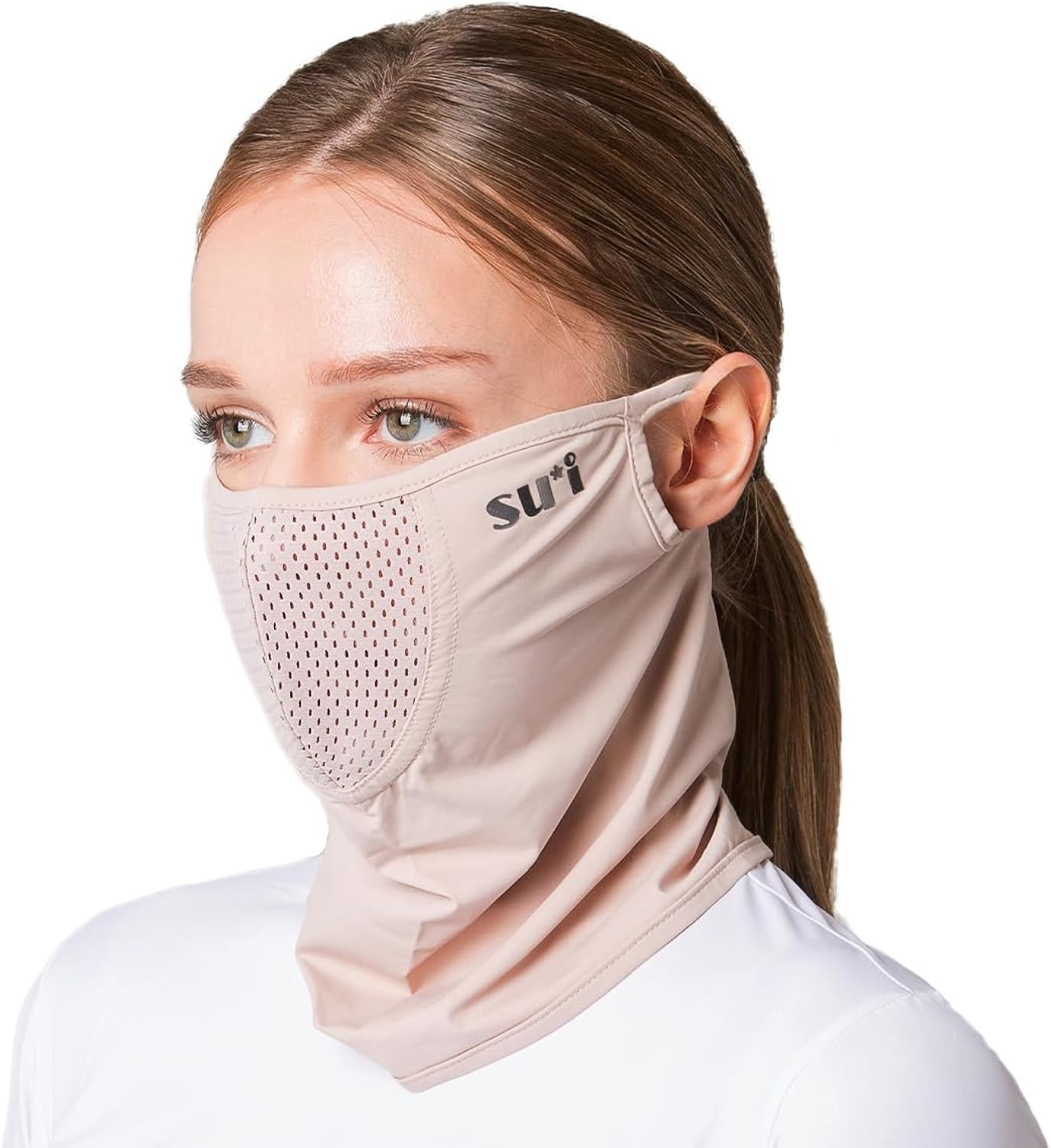SUIGOLF KOREA (Type E) UV Sun Protection Balaclava Half Face Mask - For Golf, Hiking, Running, Cycling & Outdoor Sports
