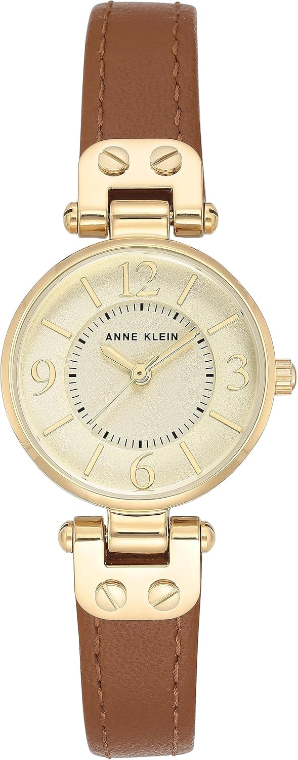 Anne Klein Women's Leather Strap Watch
