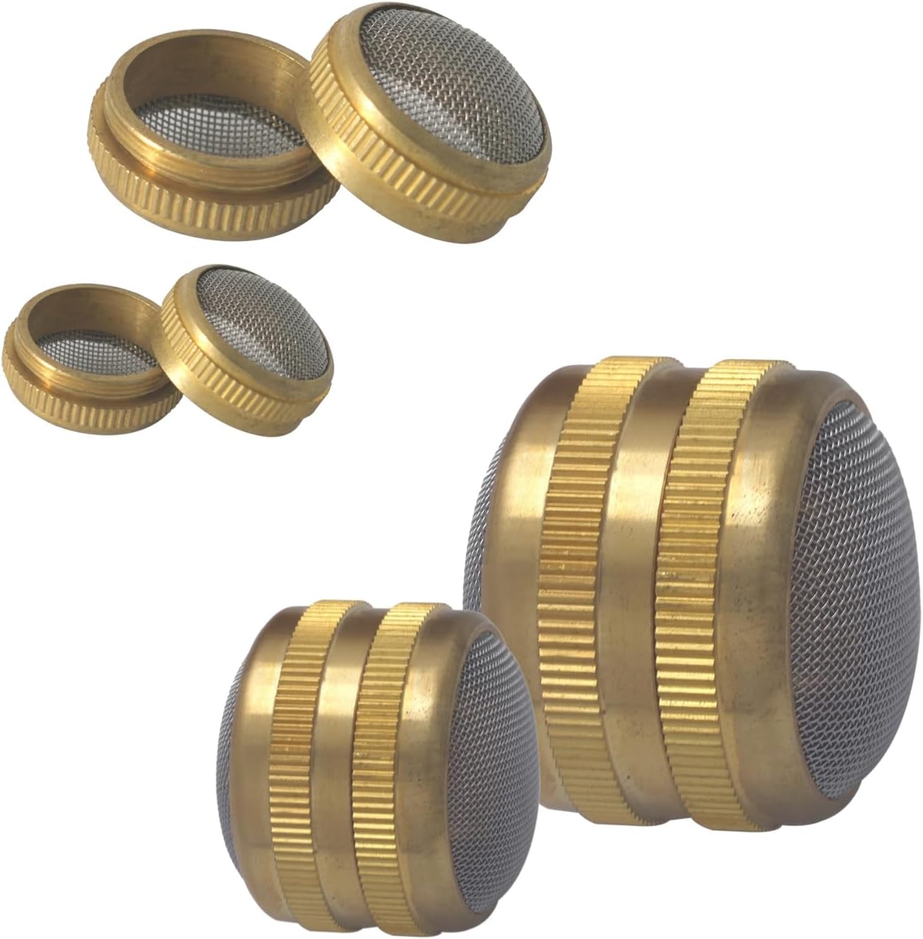 TAURISH Ultrasonic Cleaner Basket for Small Parts Brass Body with Stainless Steel Mesh Parts Holder for Jewelry and Watch ...