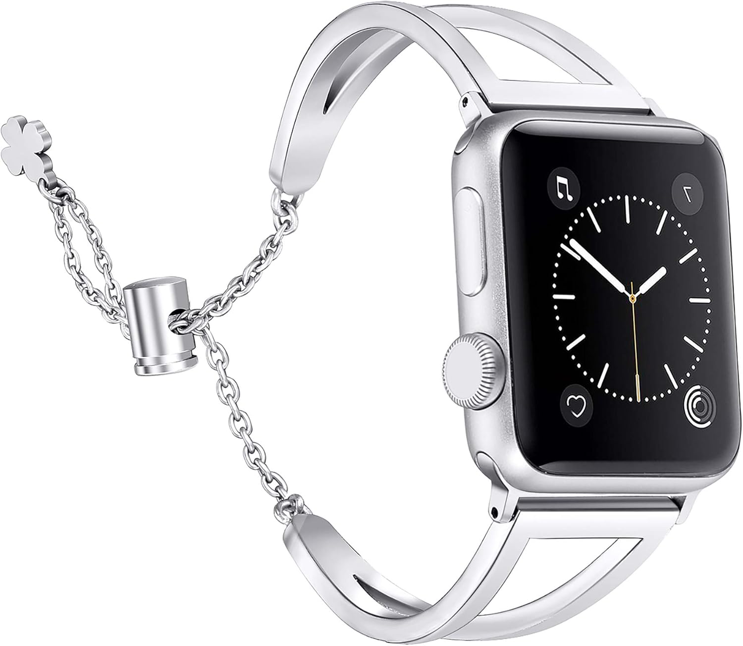 Secbolt Stainless Steel Bands Compatible with Apple Watch Band 38mm 40mm 41mm 42mm 44mm 45mm 46mm 49mm iWatch Series 10/9/...