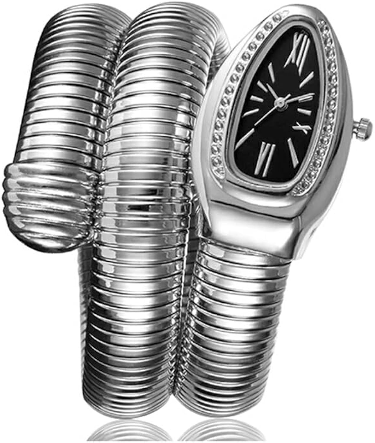 DGCZYXGL Snake Shape Bangle Watches - Unique Design Snake Shaped Dress Watch for Women