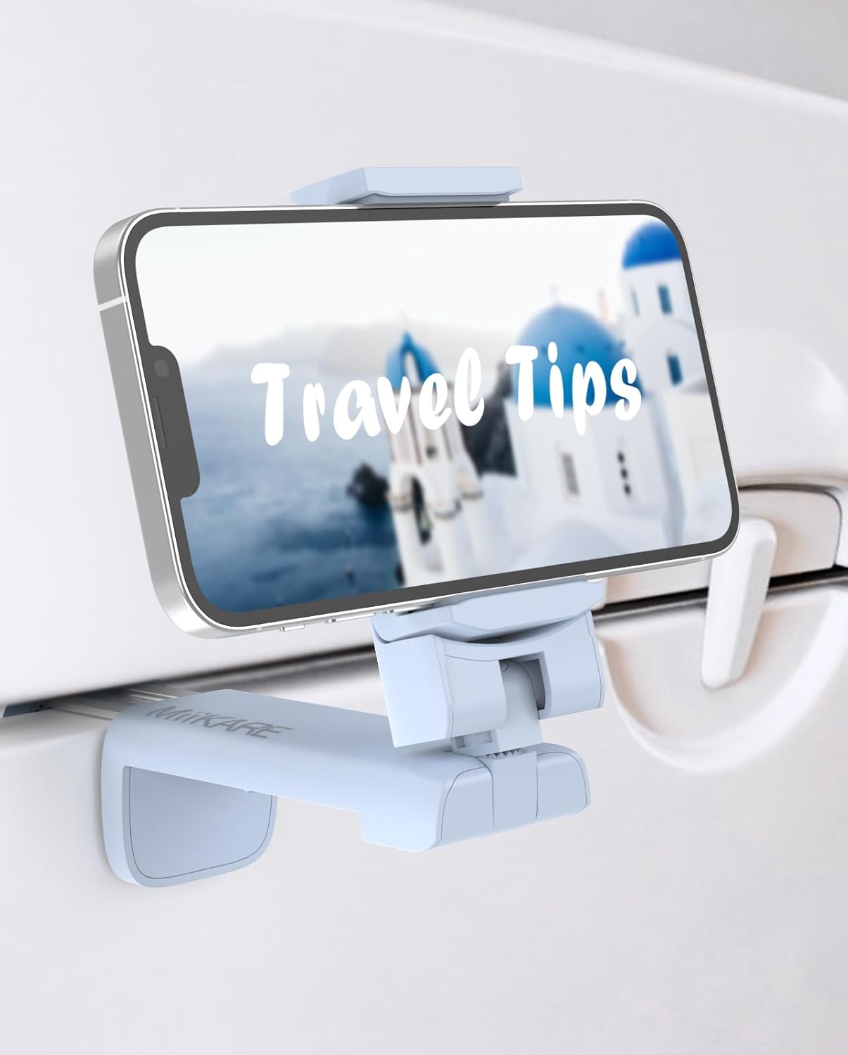 MiiKARE Airplane Travel Essentials Phone Holder, Universal Handsfree Phone Mount for Flying with 360 Degree Rotation, Acce...