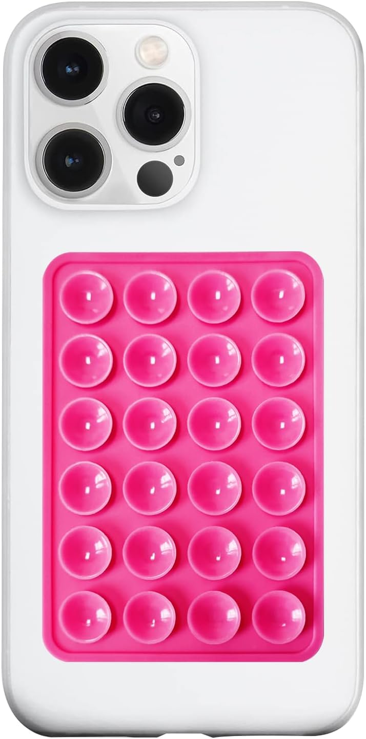 LvShuLiangPin Silicone Suction Phone Case Mount, Silicon Adhesive Phone Accessory for Smartphones, Hands-Free Mirror Showe...