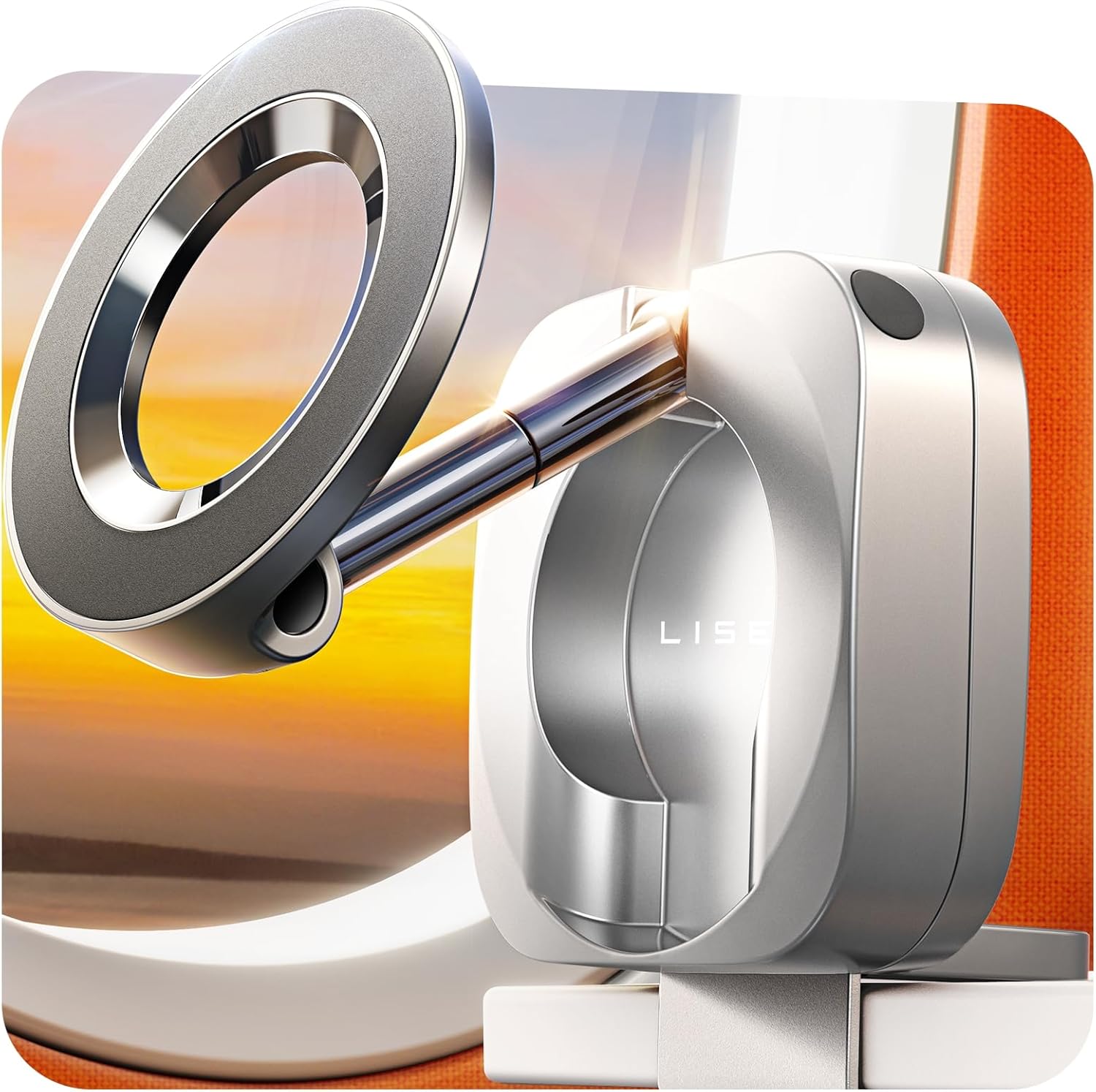 LISEN Airplane Travel Essentials for Women Phone Holder Baby Long Flight Essentials Must Haves Handsfree for MagSafe Mini ...